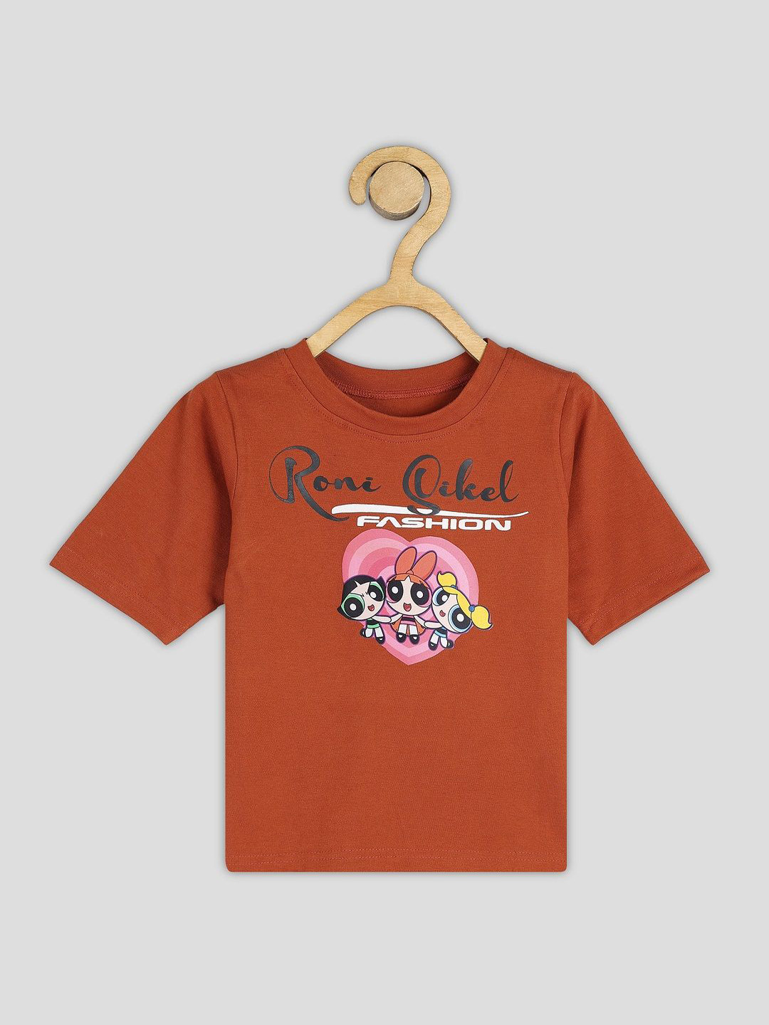 BAESD Girls Supergirl Graphic Printed Round Neck Cotton T-shirt