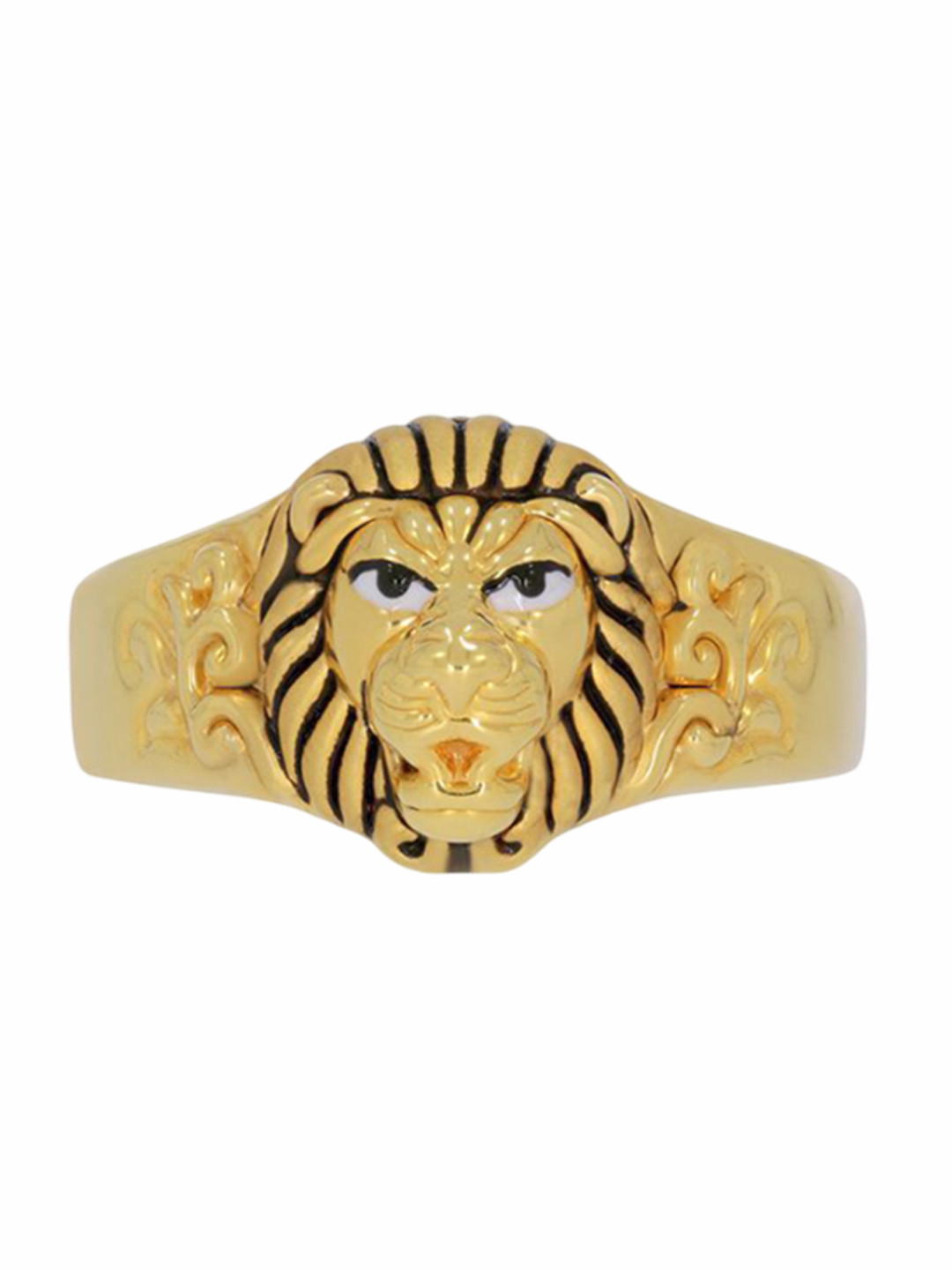 BHIMA 22K BIS Hallmark 916 Purity Yellow Gold Majesty Ring for Men