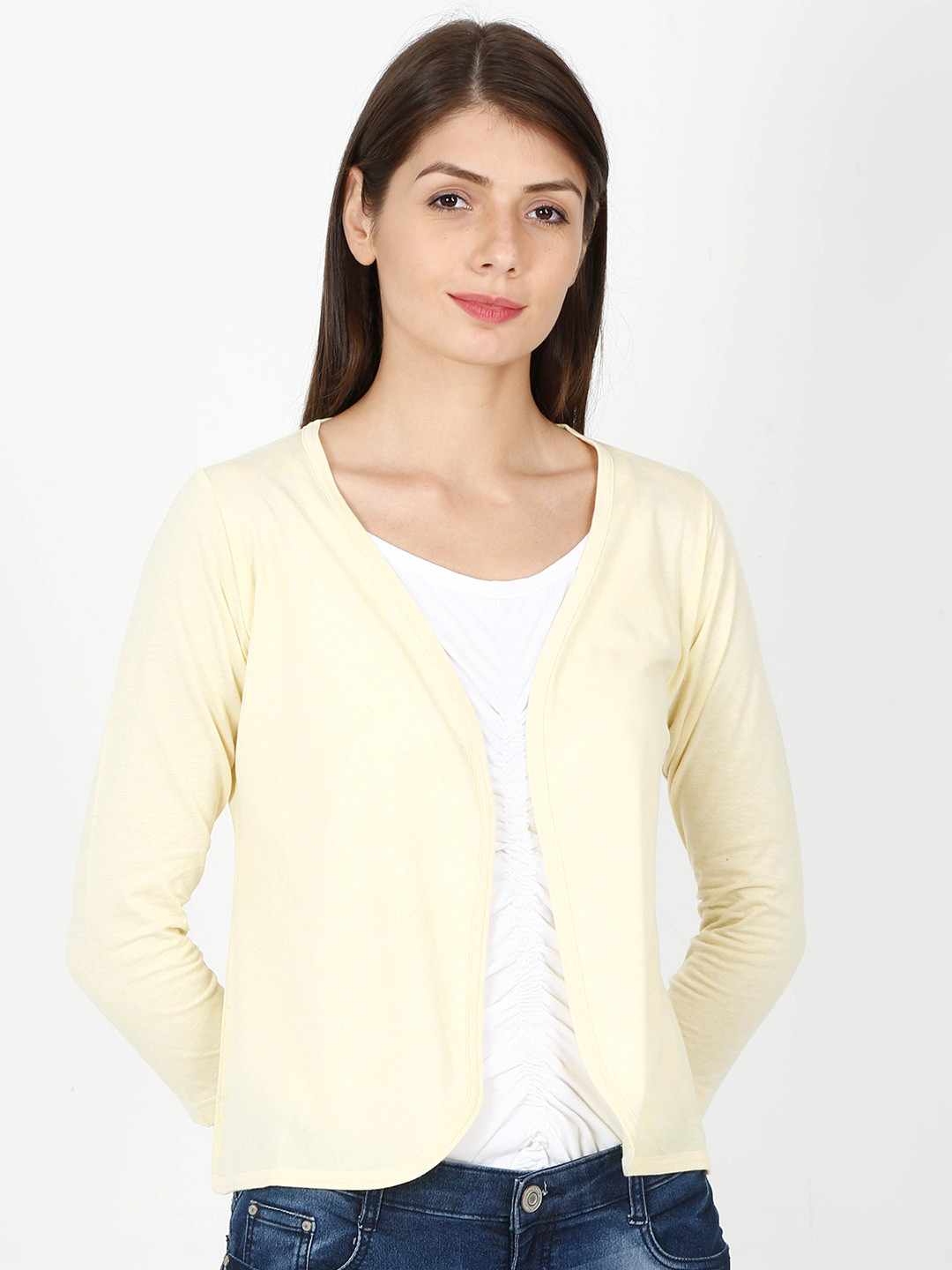 ECOLINE Clothing Eco Friendly V-Neck Open Front Shrug