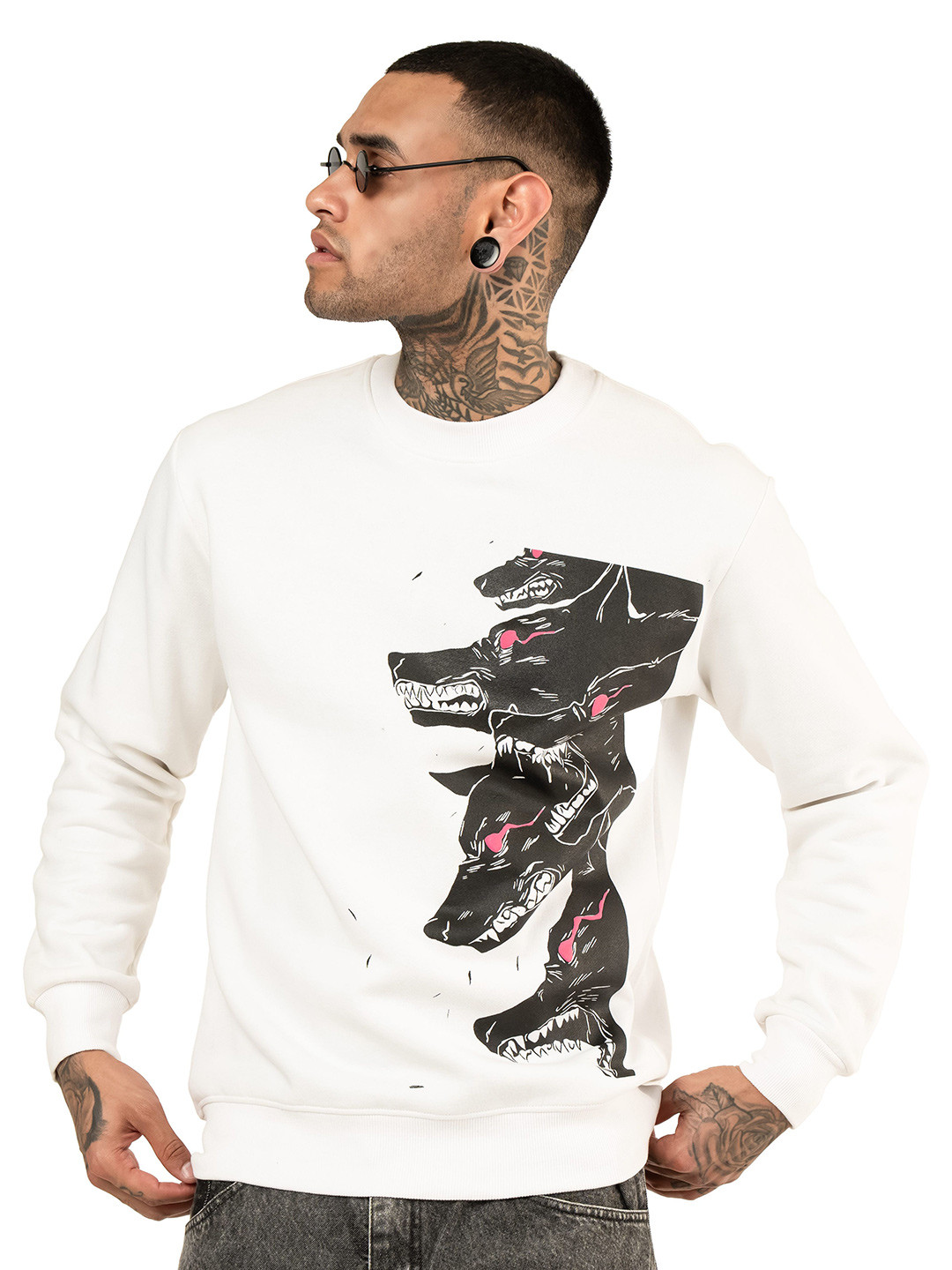 RHINO CULT Men Animal Graphic Printed Sweatshirt