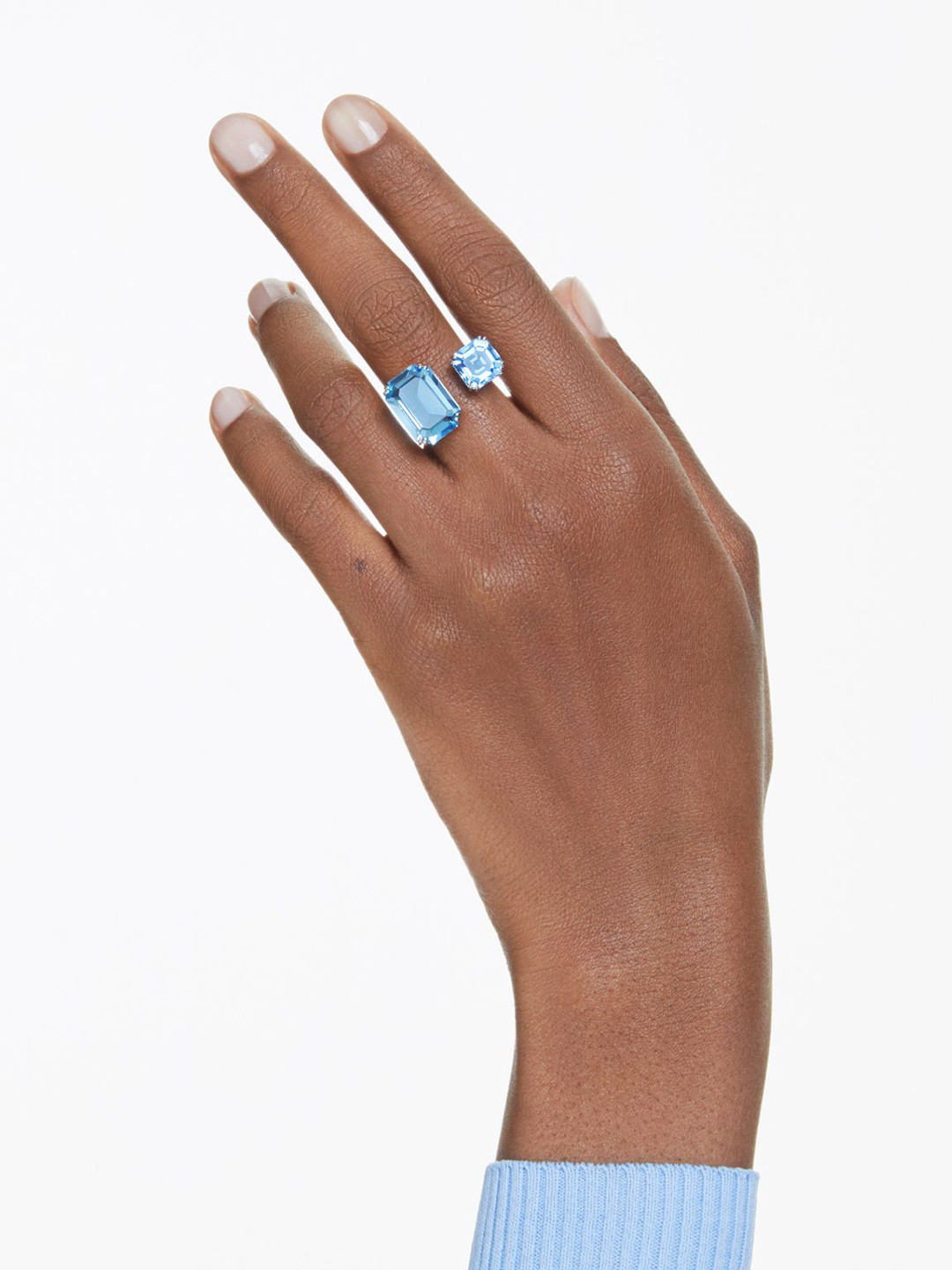 SWAROVSKI MILLENIA Rhodium-Plated Crystal Studded Finger Ring