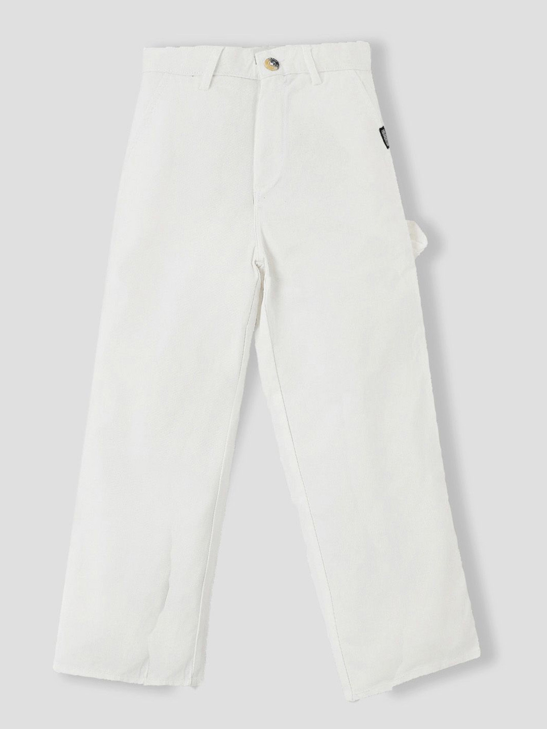 Urbano Juniors Boys Baggy Fit Solid Carpenter Trouser with 5 Pockets Non-Stretchable