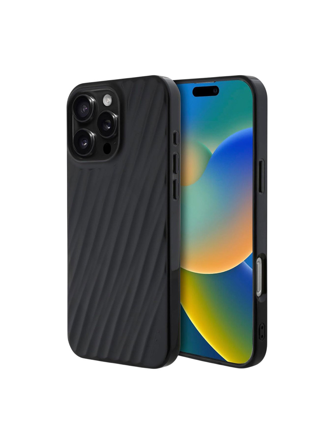 CG MOBILE Tumi Matte Black Iphone 16 Pro Max Magsafe Transparent Pc/Tpu 19 Degree Case