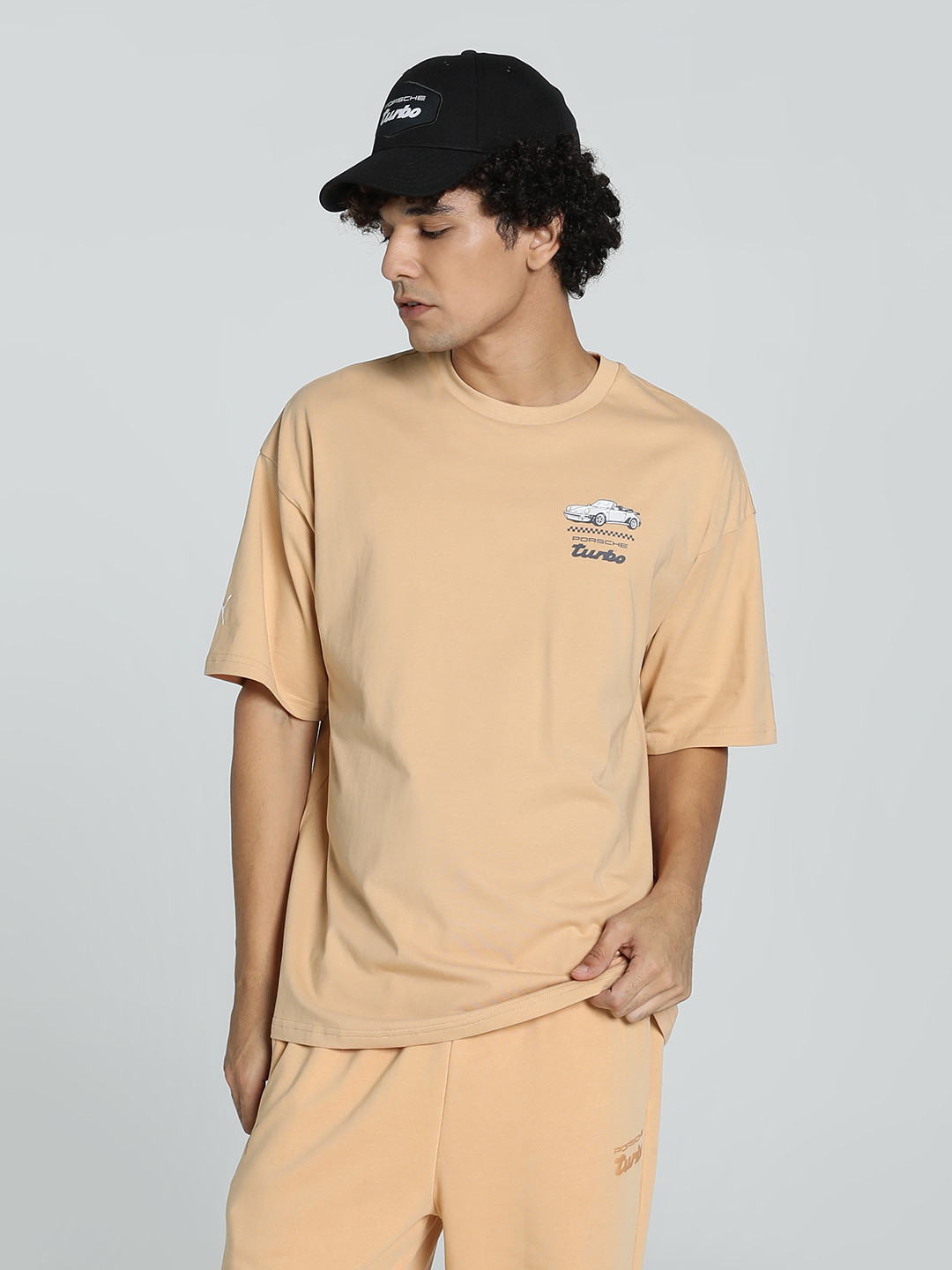 PUMA Motorsport Men Porsche Legacy Graphic Printed Oversized Cotton T-shirt