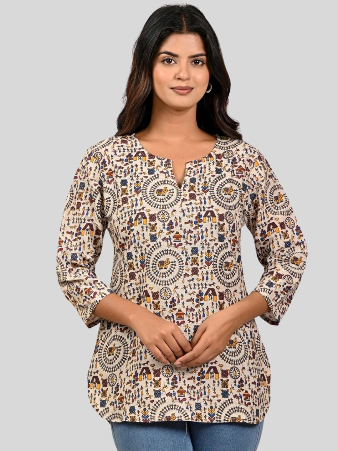 GiftyBasket Women Cotton Blouson Top