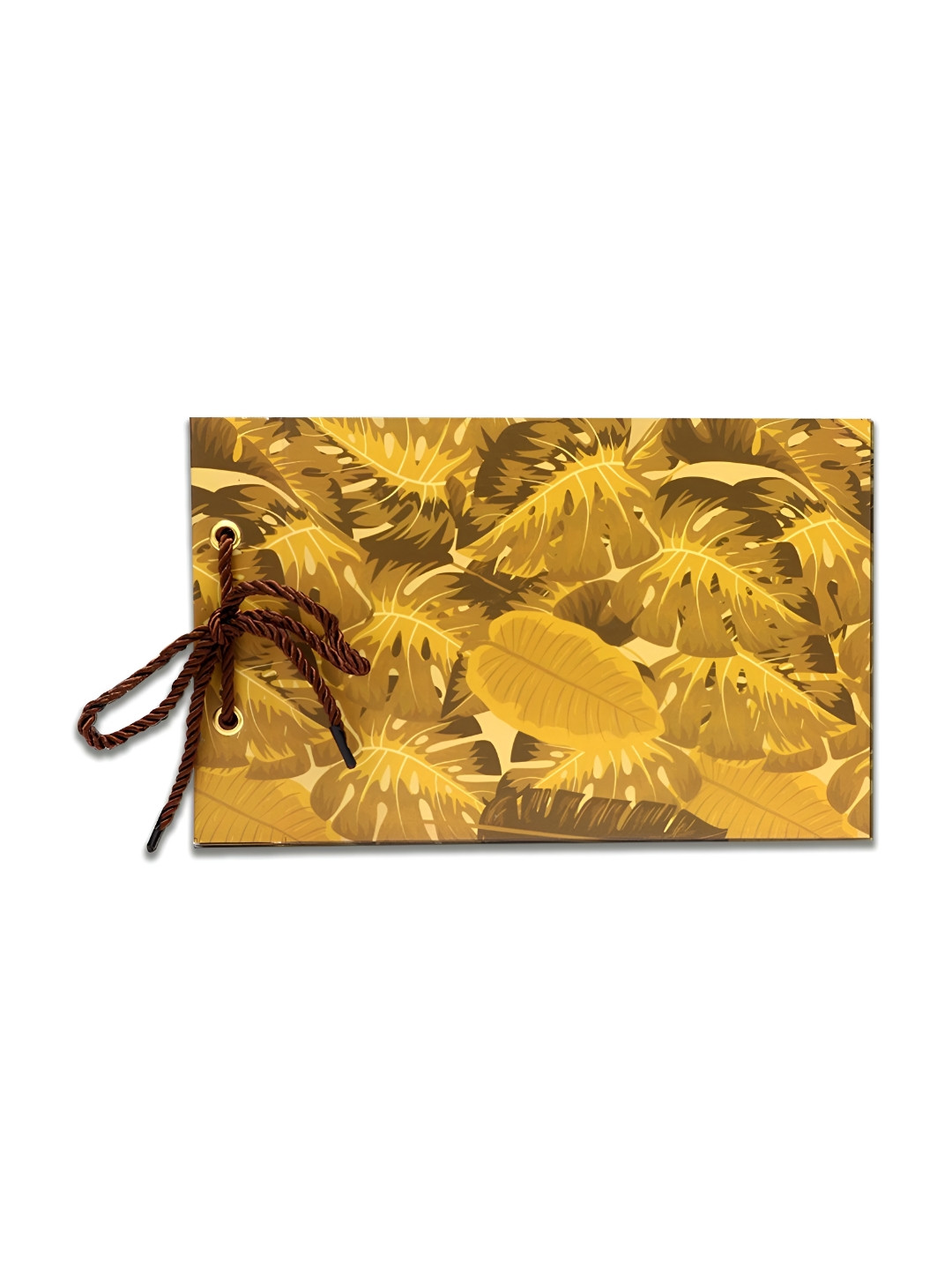 SEHAZ ARTWORKS Yellow & Brown Camouflage Printed Scrapbook Photo Album