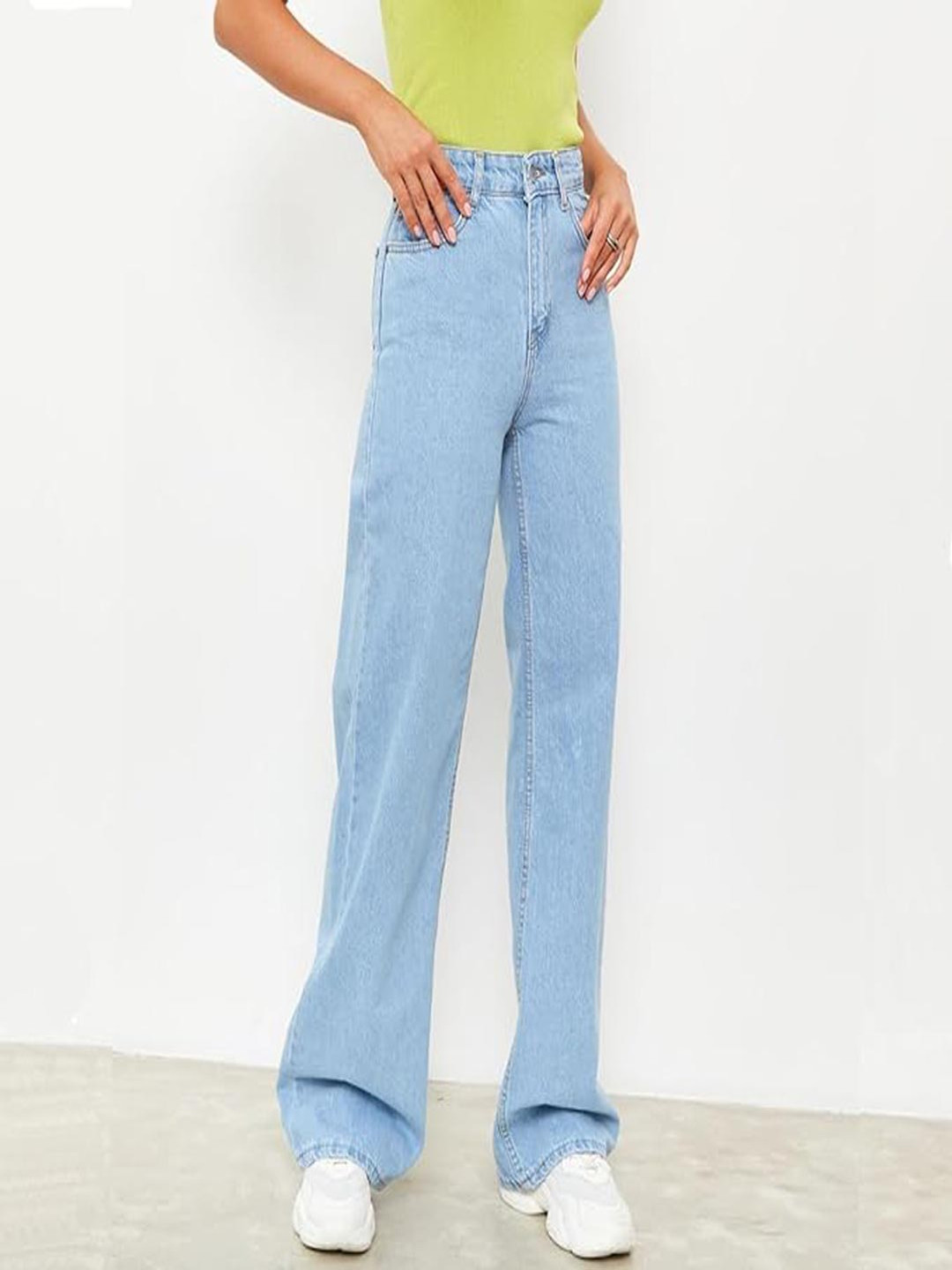 VBEAUTI Women Jean Straight Fit High-Rise Stretchable Jeans