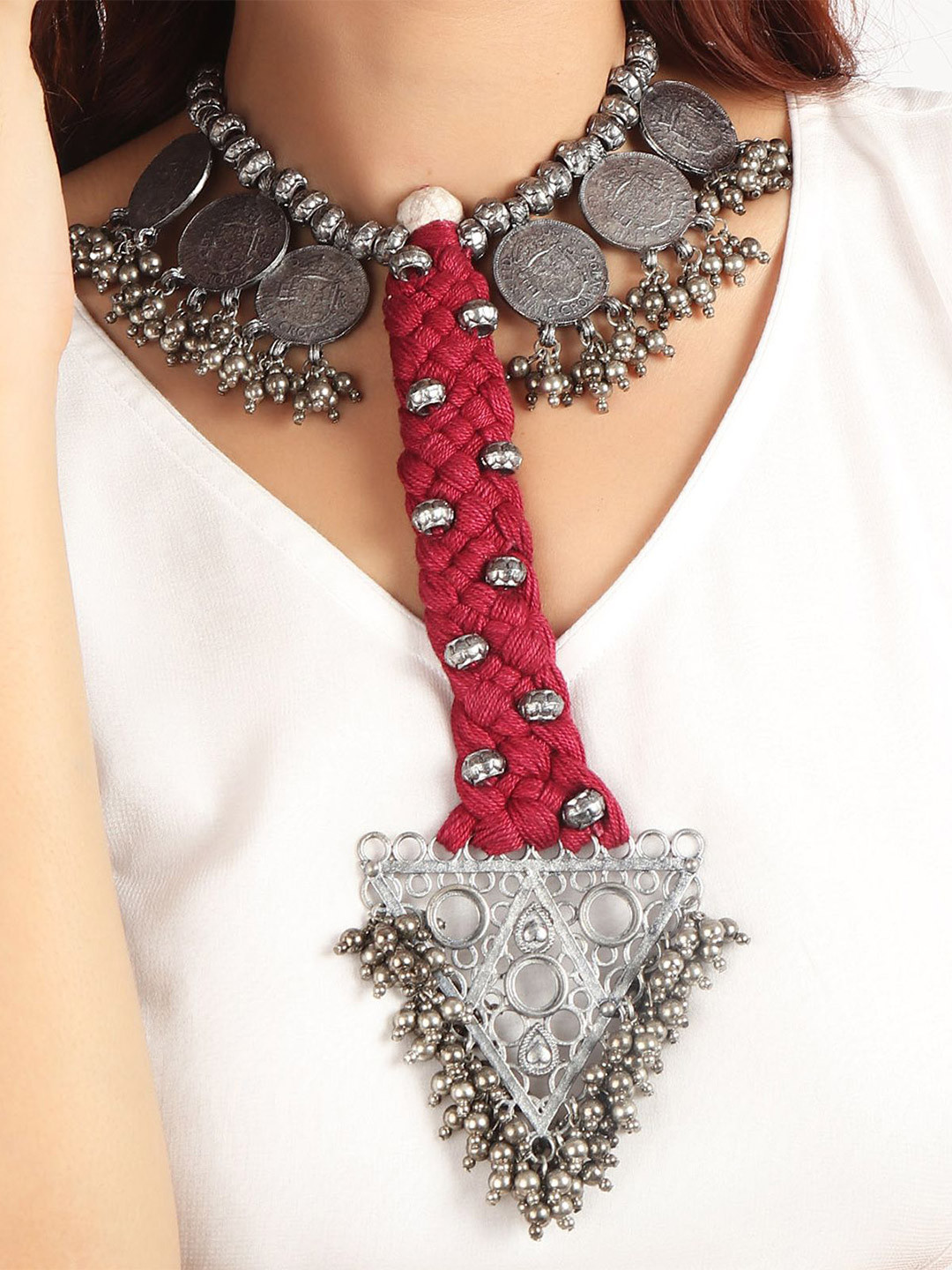 Saagah German Silver Necklace