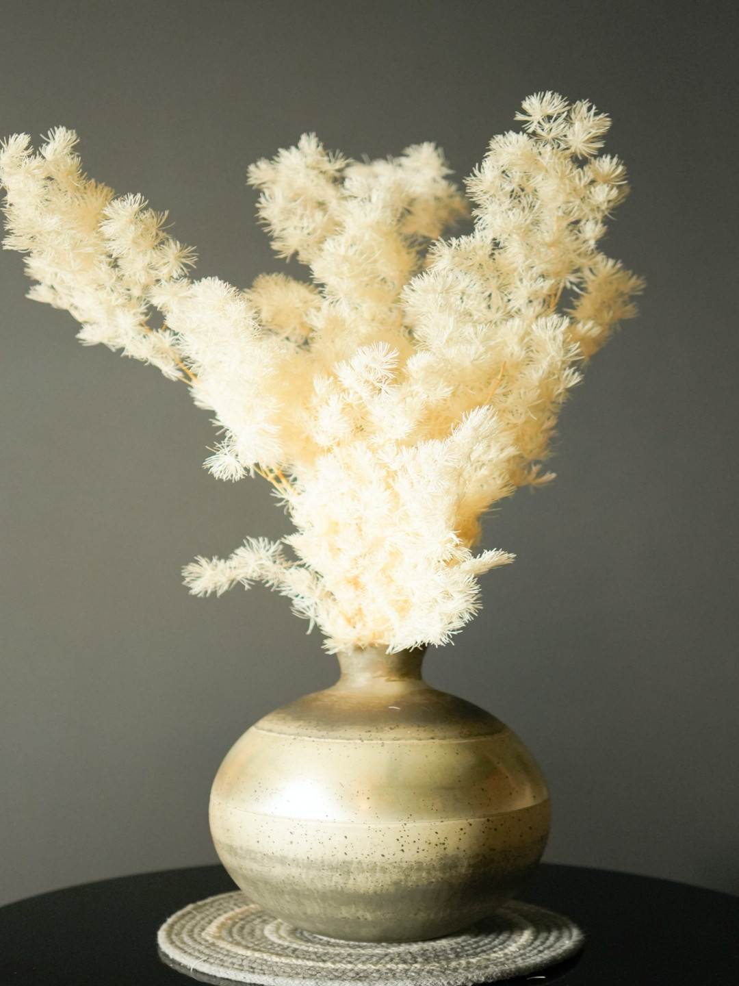 ArteCasa White & Beige Asparagus Artificial Plant