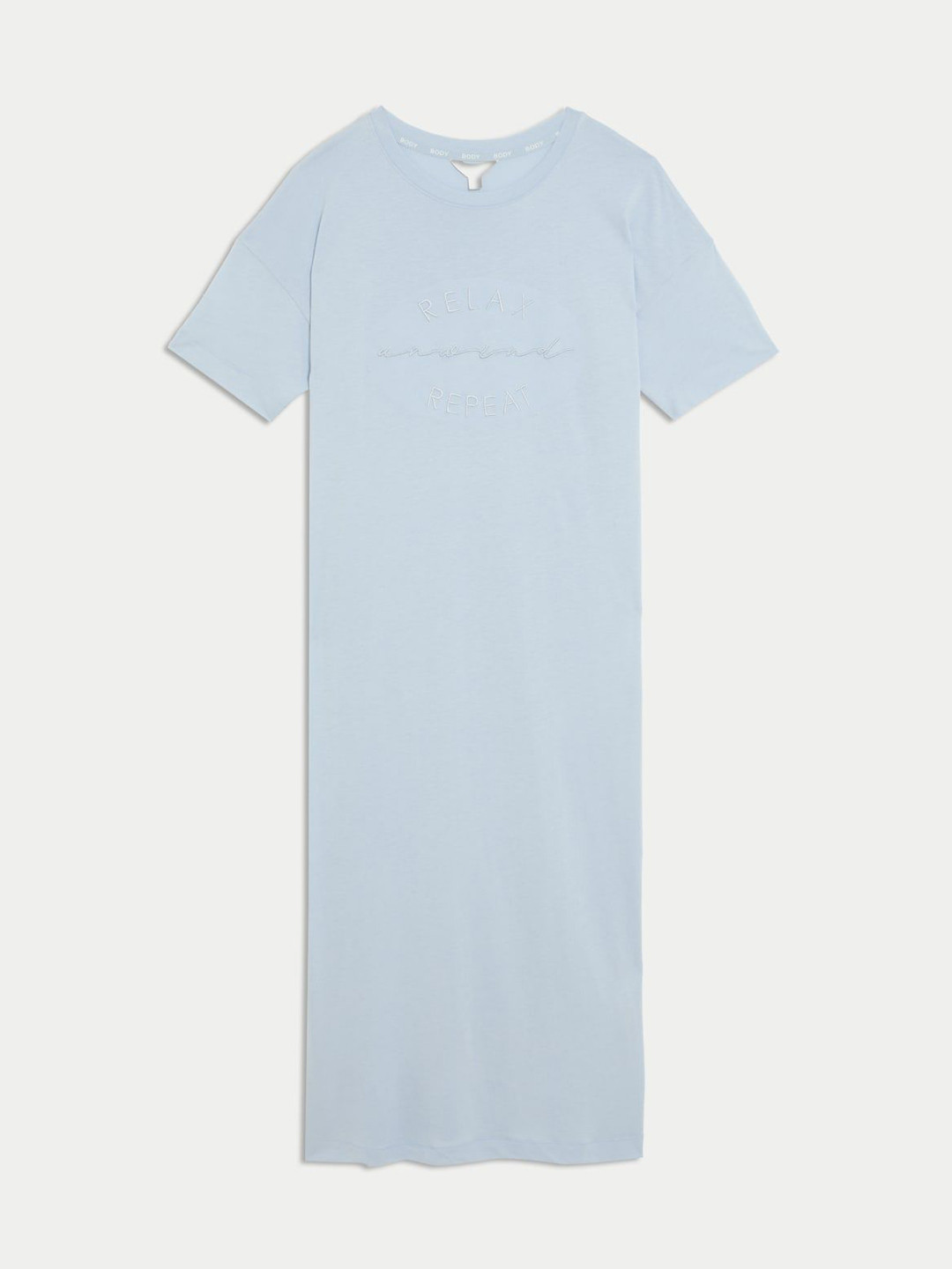 Marks & Spencer Women Embroidered Short Sleeve T-shirt Nightdress