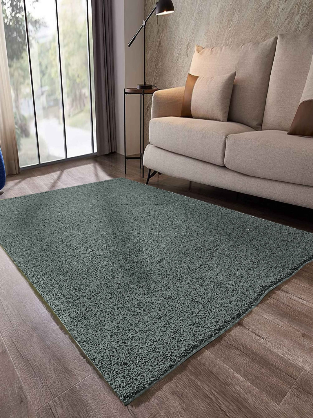 Cortina Grey Rectangular Grass Floor Mats