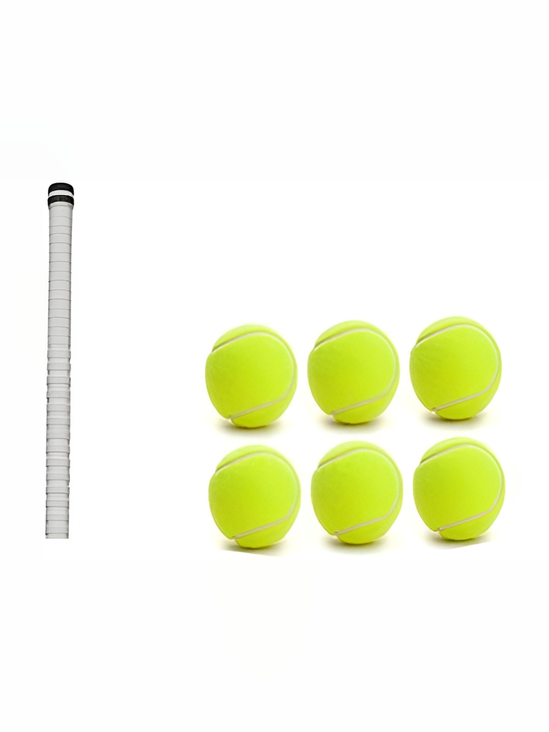 HackerX Set Of 6 Tennis Cricket Balls With Grip