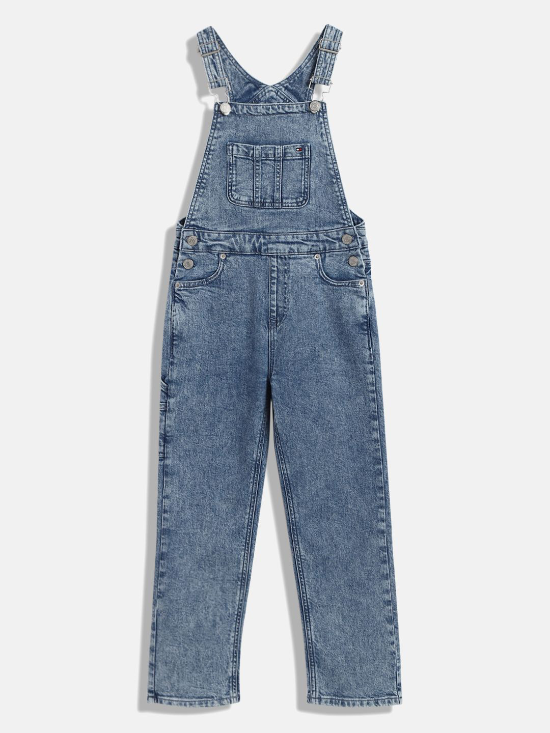 Tommy Hilfiger Girls Straight Leg Dungaree