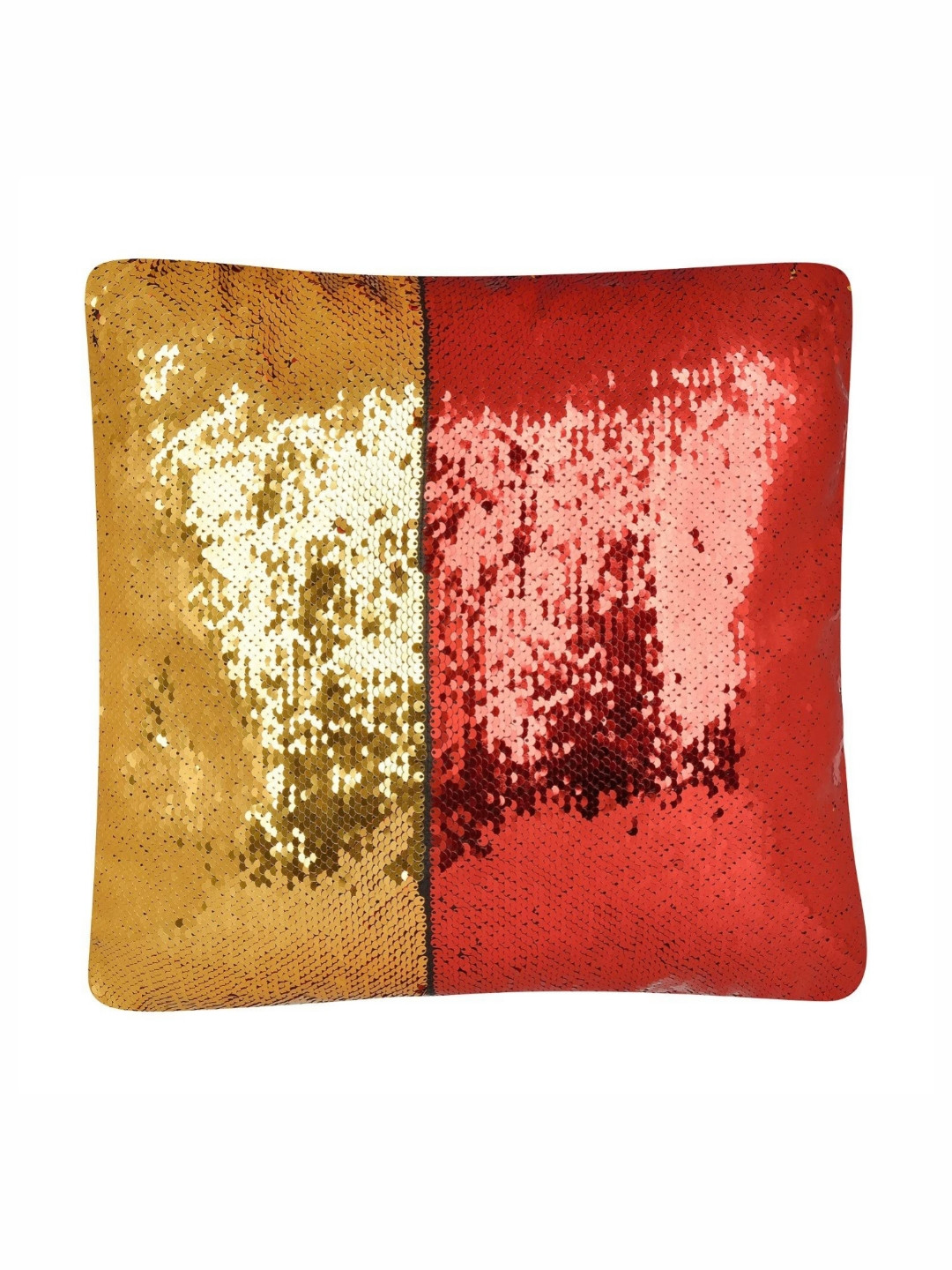 Black gold Gold Cotton Breathable 5 Piece Embellished Square Cushion Covers -16x16In