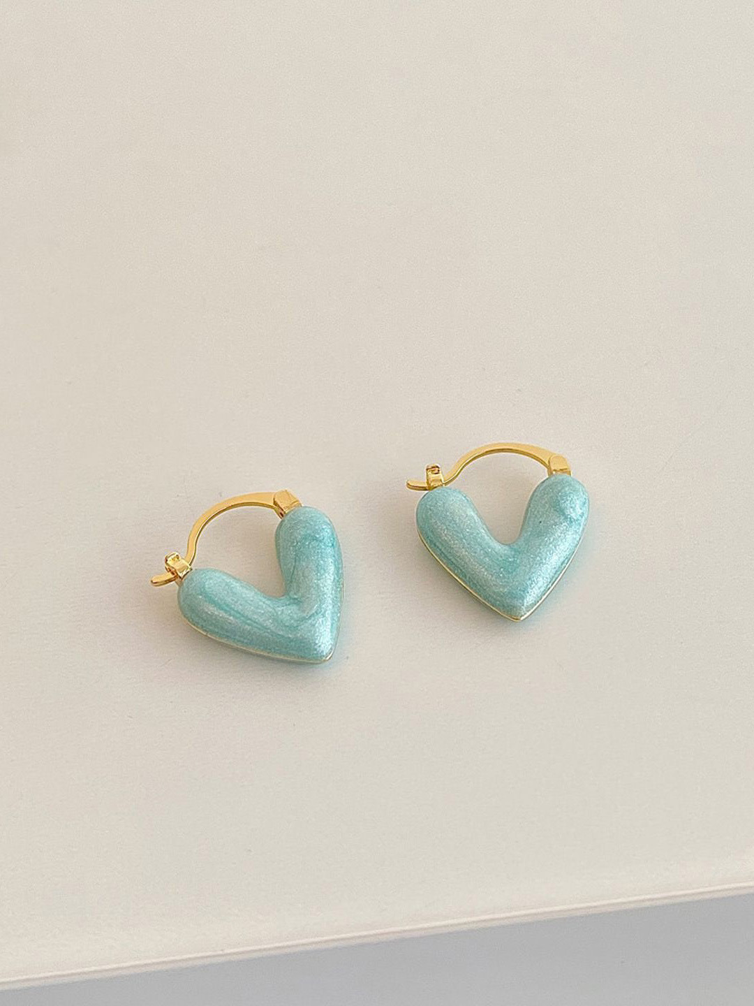 Just Lil Things Heart Shaped Hoops