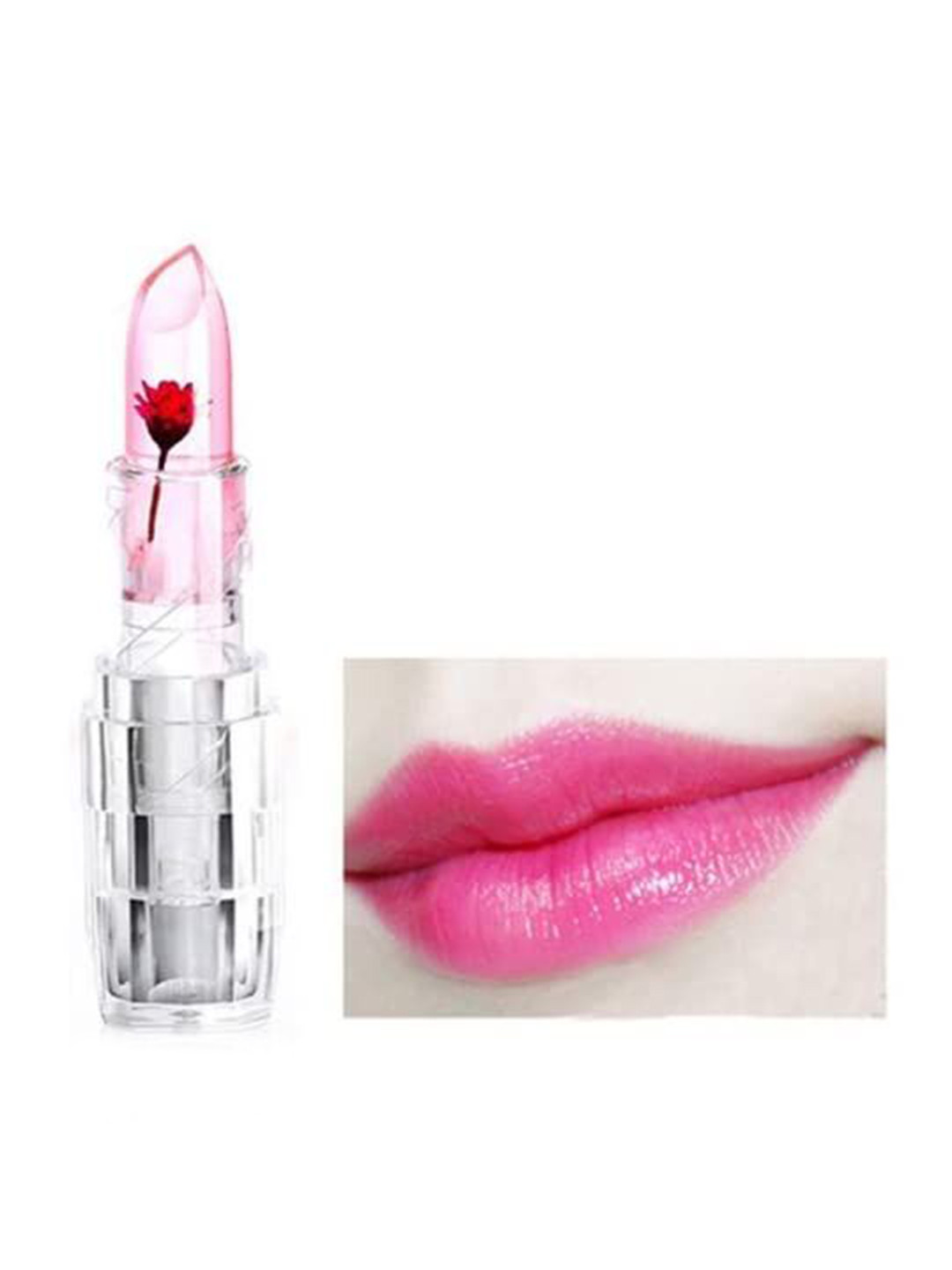 VBA Jelly Flower Waterproof Color Changing Matte Lipstick - 6 g - Pink
