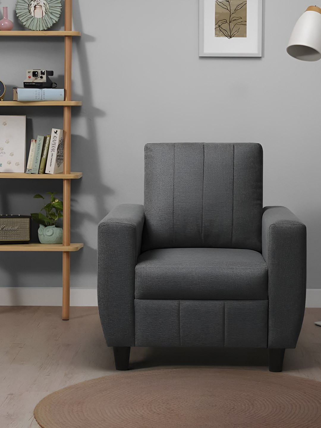 Sleepyhead Bae 1 Seater Sofa Fabric Stone Grey