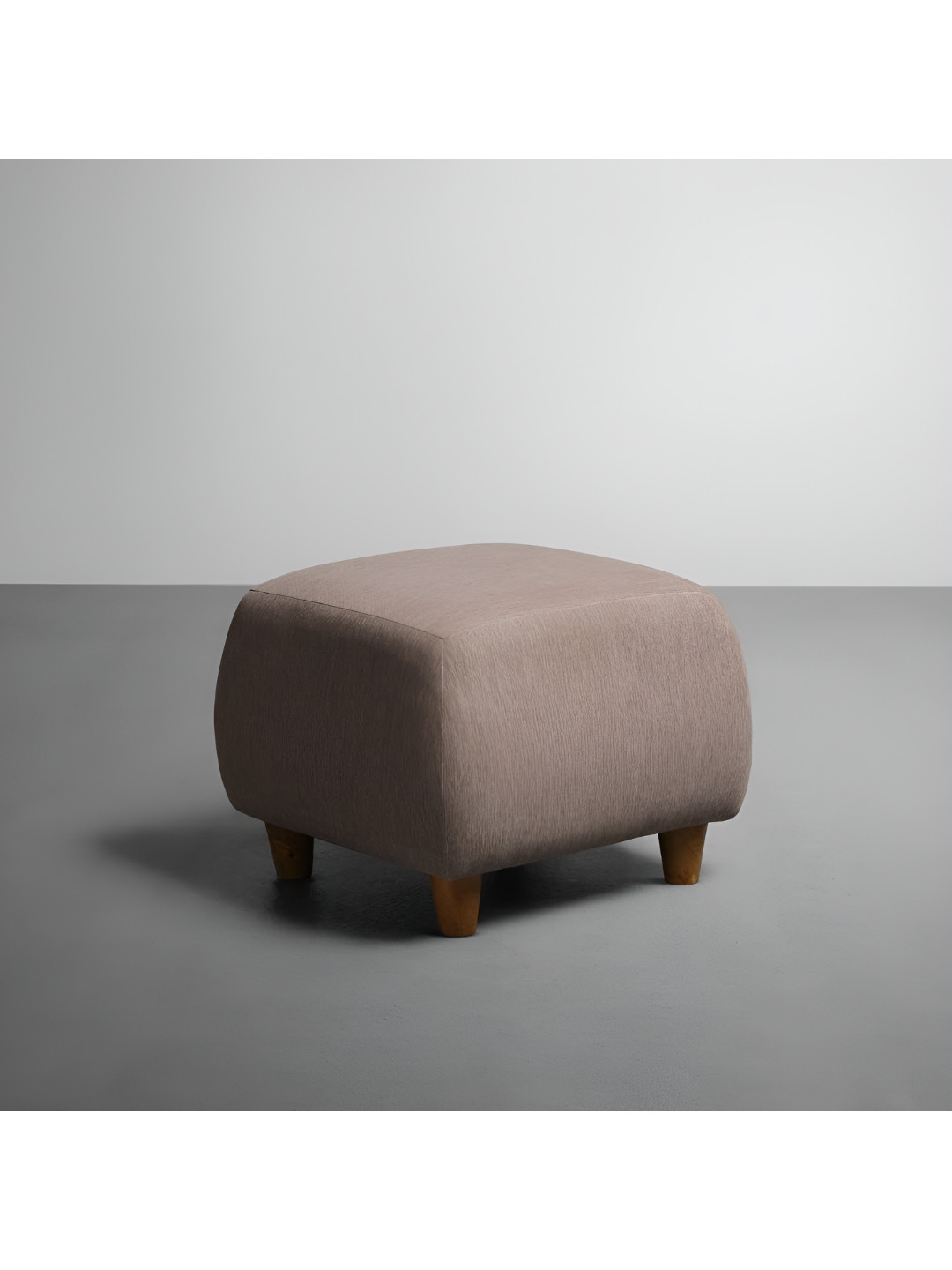 Sleepyhead Yolo Coco-Brown 1 Seater Ottoman-Fabric