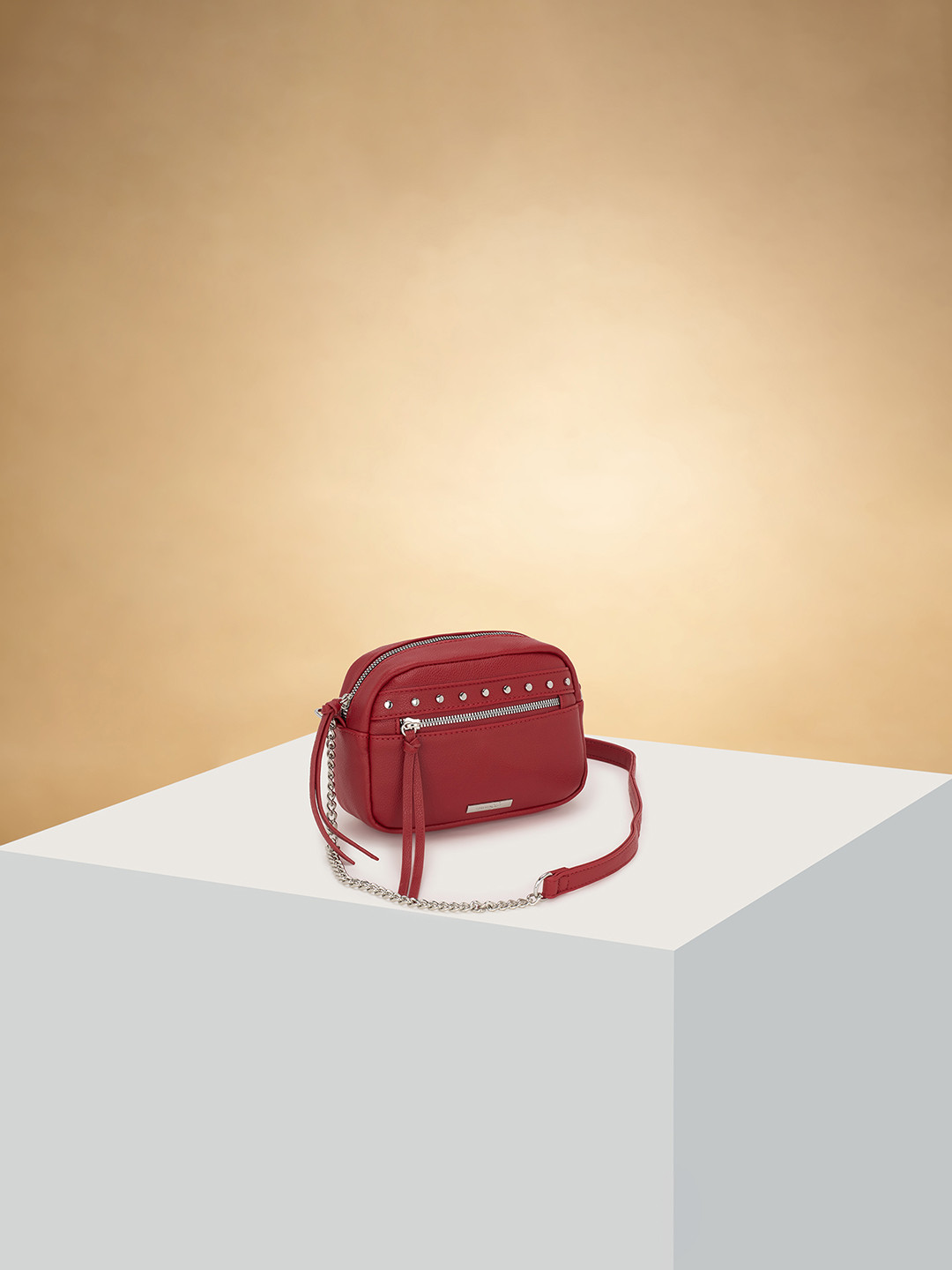 Forever Glam by Pantaloons Solid Mini Structured Handheld Bag