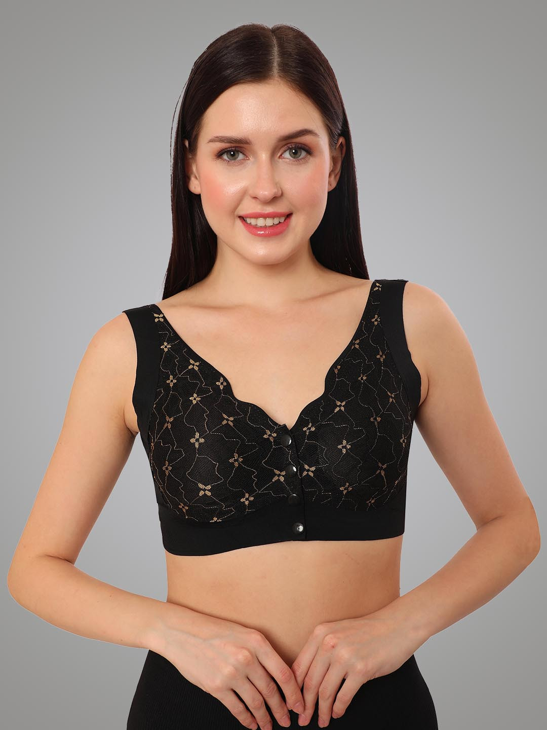Bella Voste Plus Size Lightly Padded Anti Microbial Rapid-Dry Front Open Maternity Bra