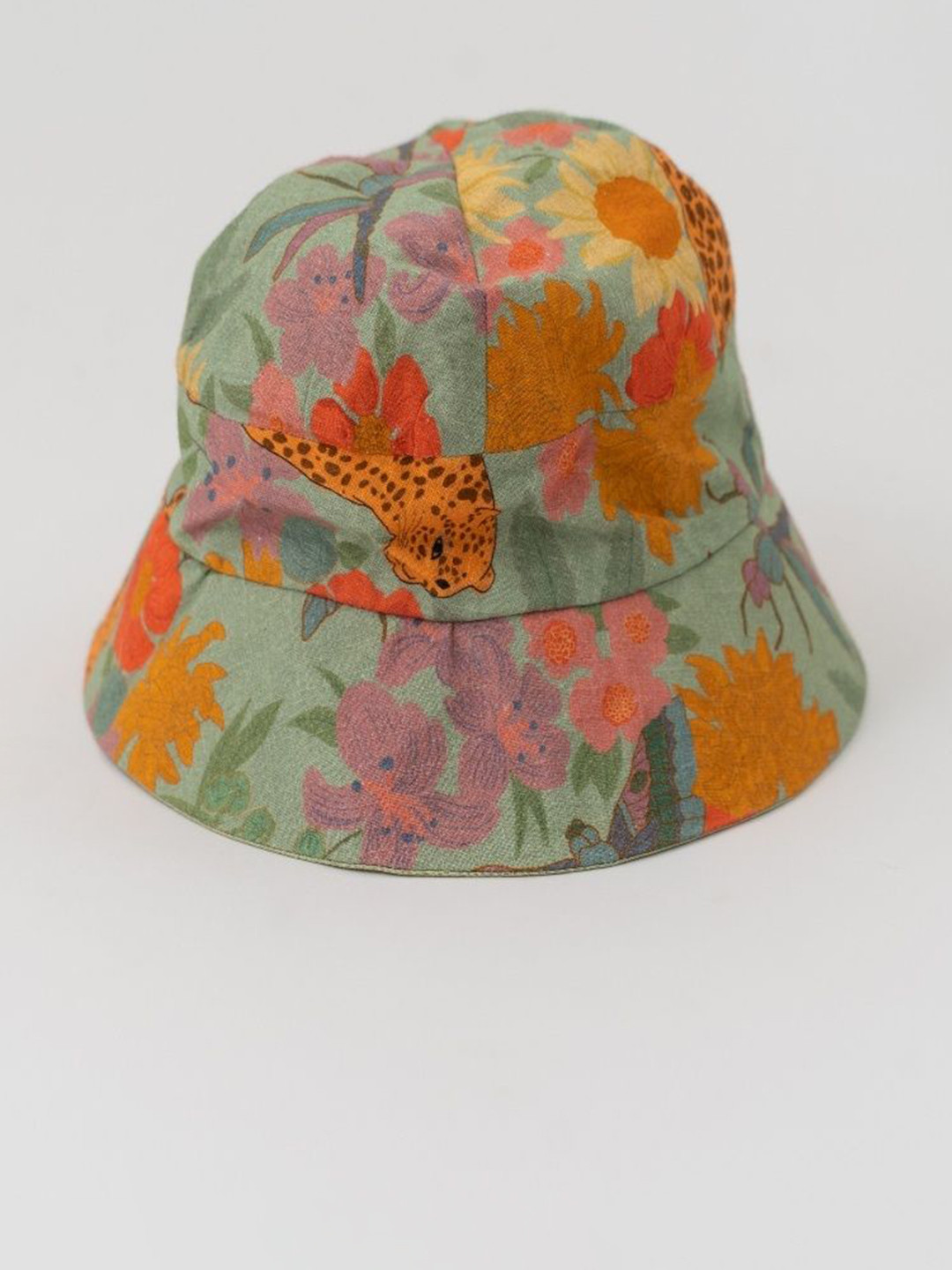 LABEL SUGAR Women Green Self Design Bucket Hat