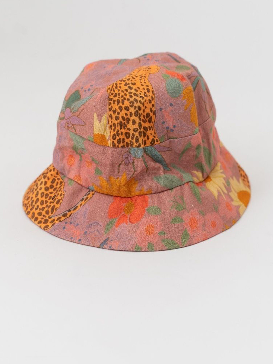 LABEL SUGAR Women Pink Self Design Bucket Hat