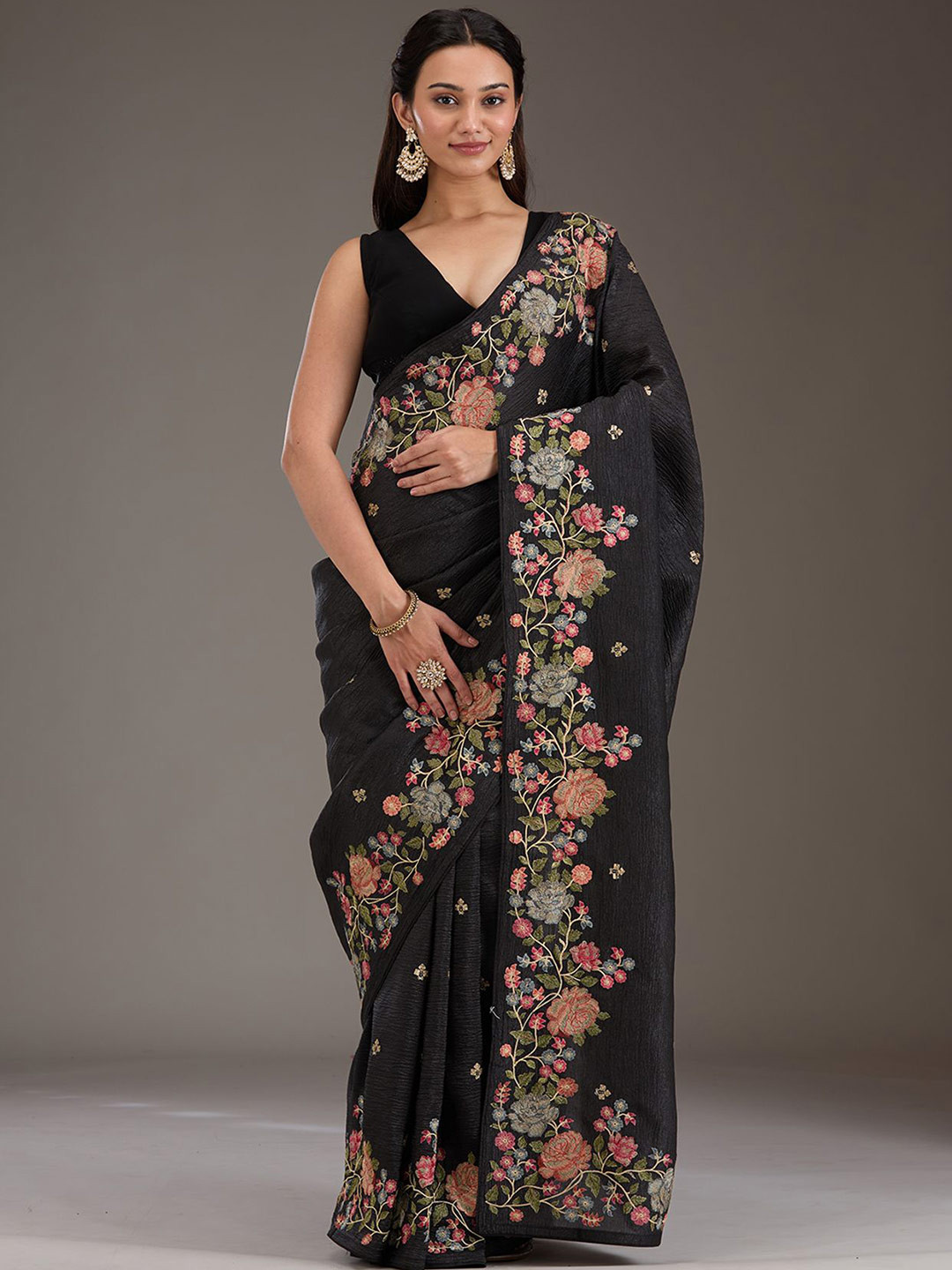 Koskii Threadwork Tissue Saree