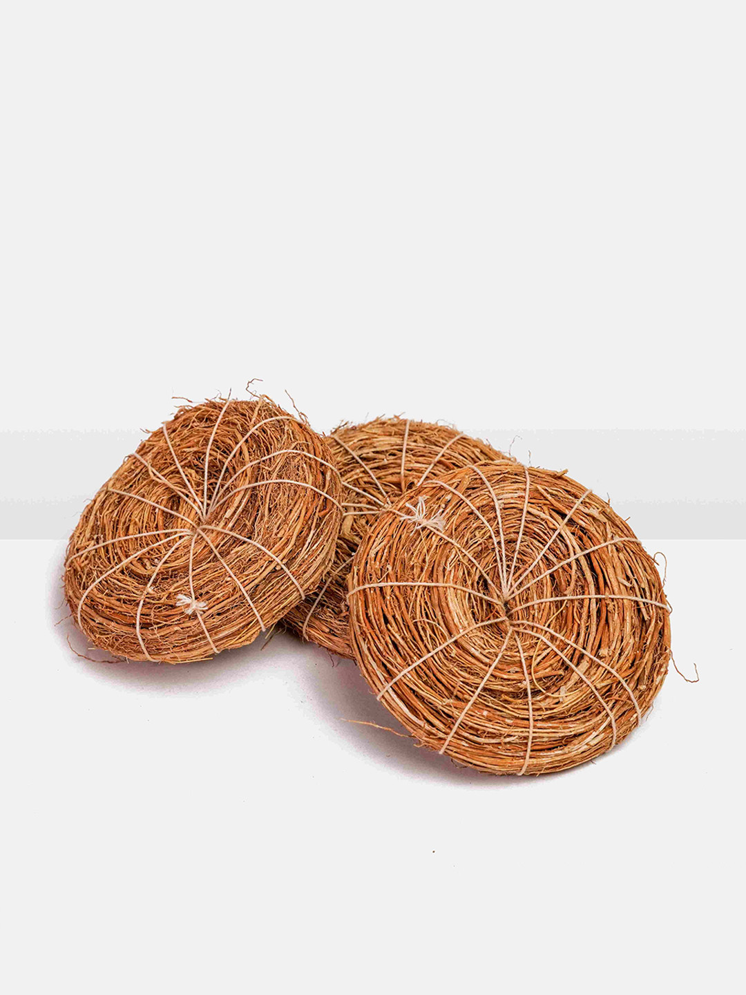 Ecotyl Set Of 3 Vetiver Natural Body Loofah Scrubber