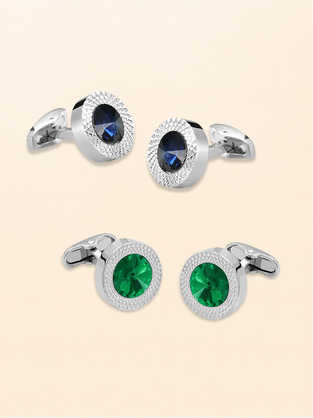 Peora Geometric Cufflink