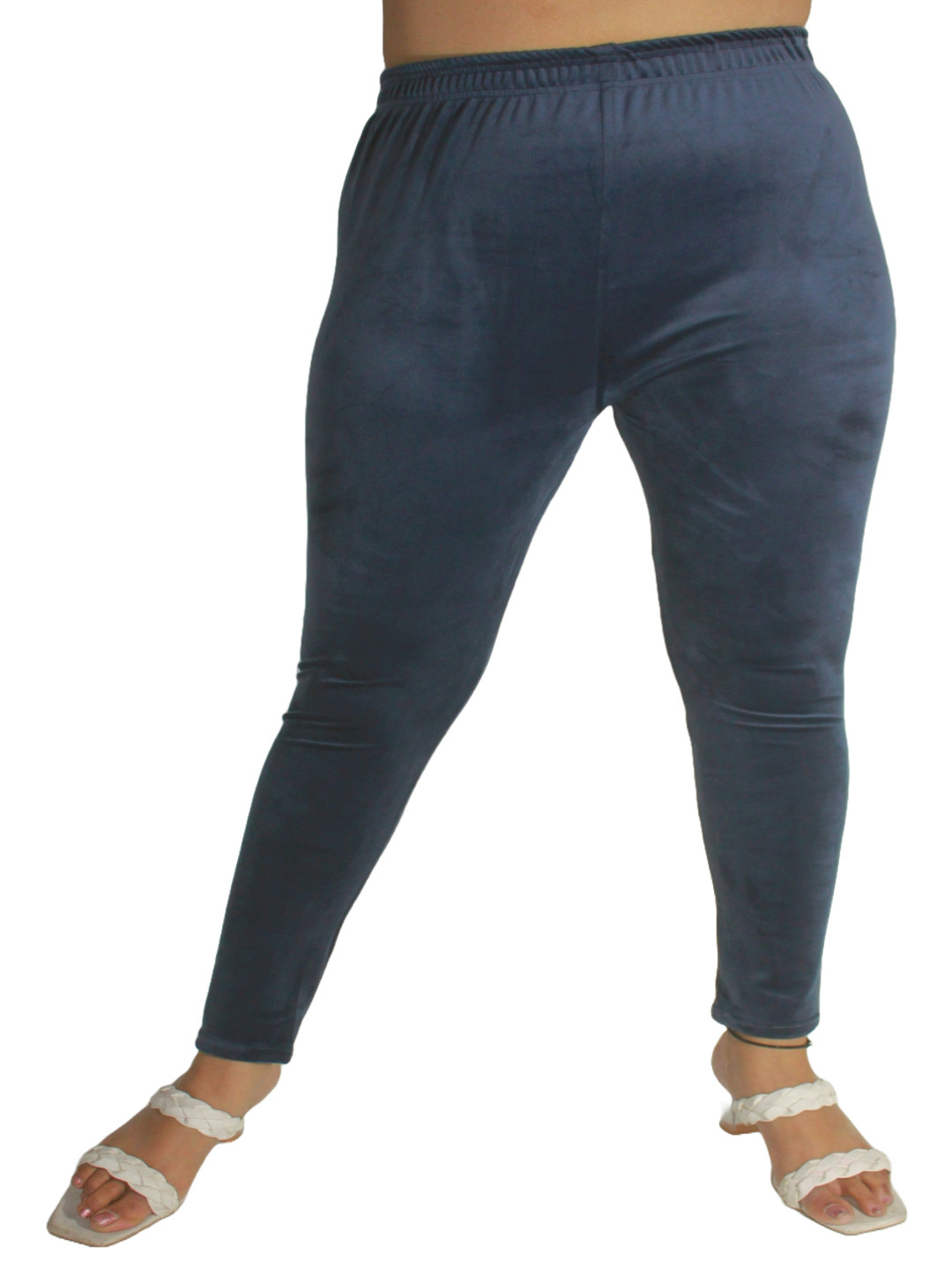 PINK SHELL Women Velvet Ankle-Length Leggings