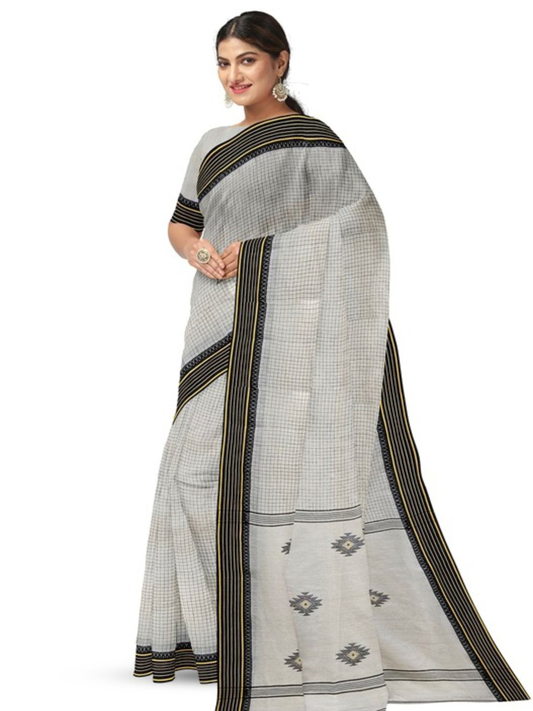 BALARAM SAHA Woven Design Pure Cotton Saree