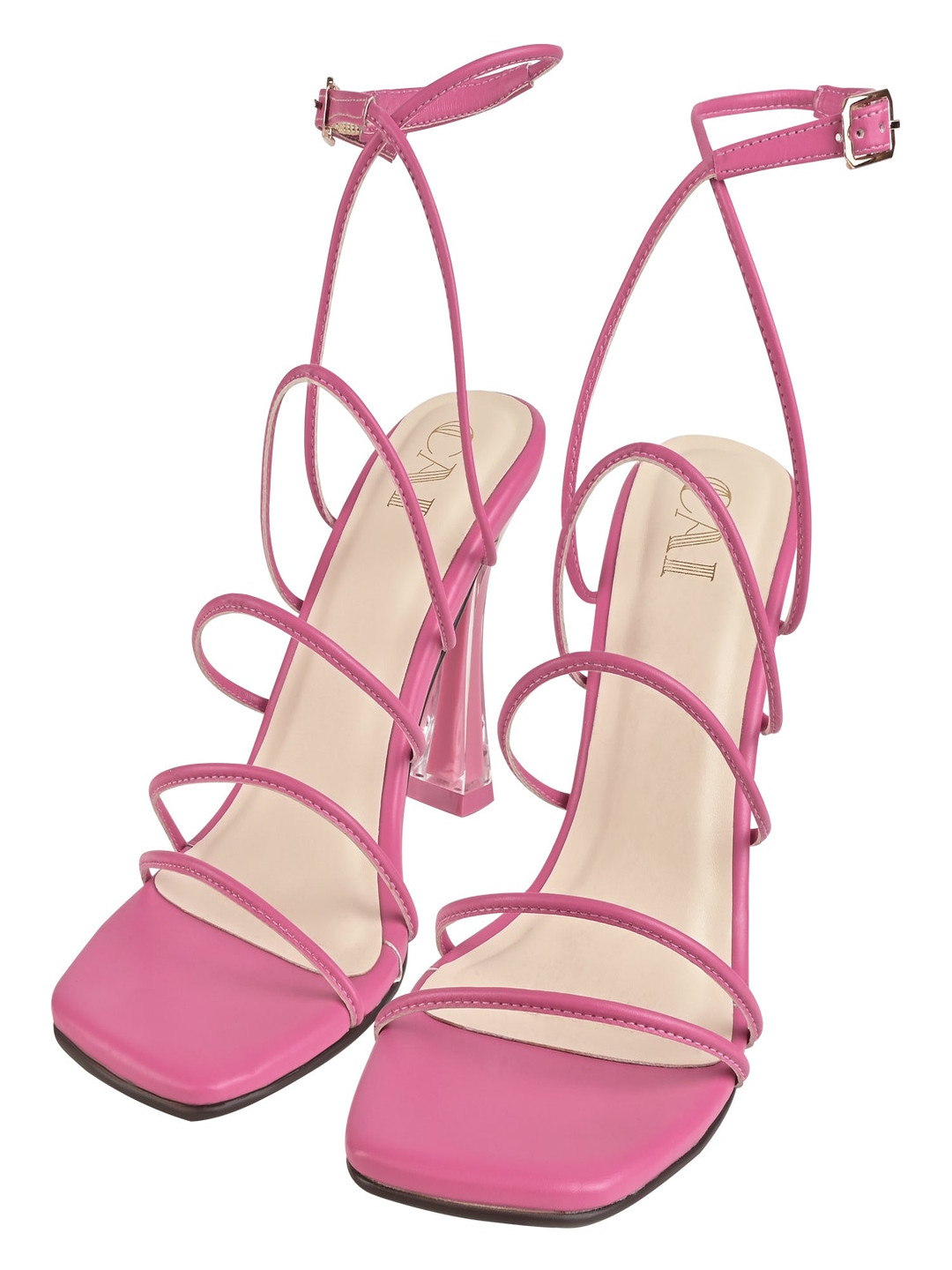 CAI Women Hot Pink Strappy Heels