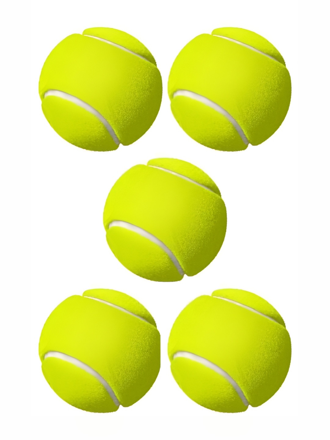 HackerX 5-Pc Fuzzy Sports Tennis Balls