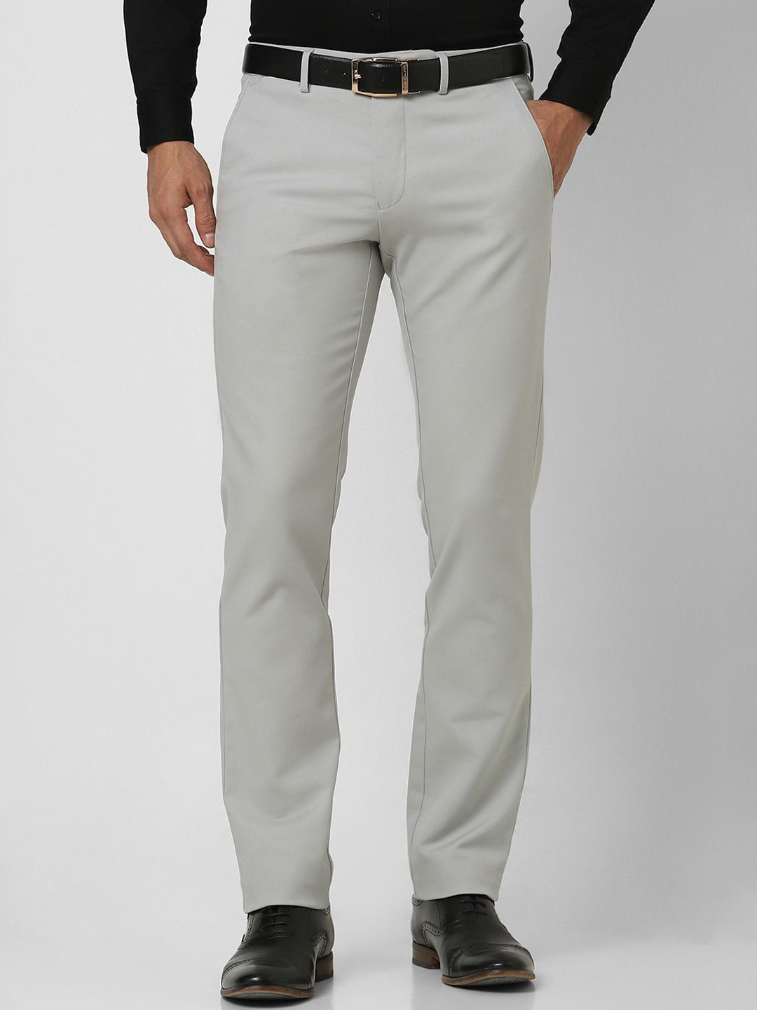 Van Heusen Men Slim Fit Mid-Rise Formal Flat-Front Trouser