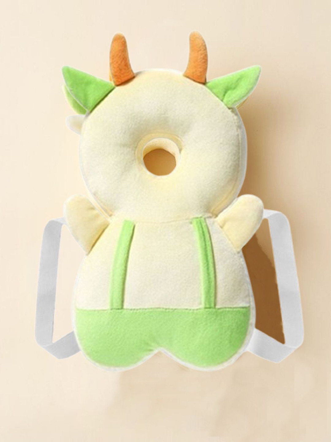 MUREN Kids Green Baby Head Protector Pillow Safety Cow Walk & Sleep Soft Toy