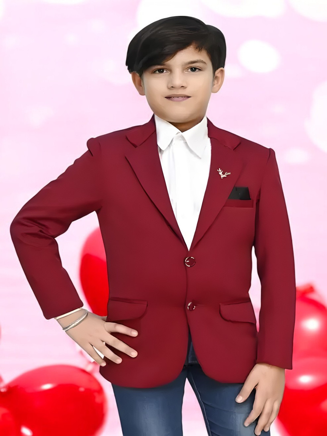 Qitty Notched Lapel Single-Breasted Blazer