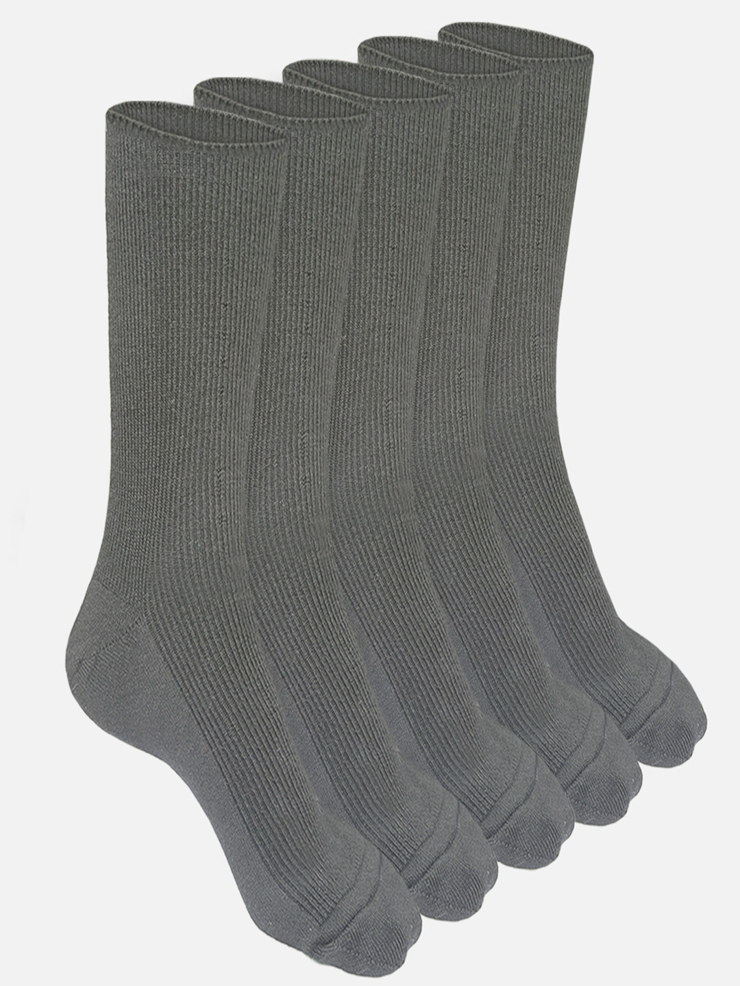 HEELIUM 5-Pcs Crew Length Woolen Socks for Men and Women