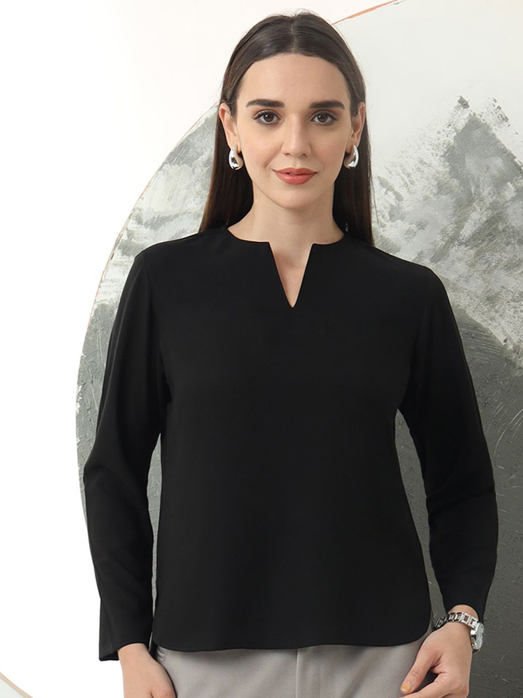 FITHUB High-Low Hem Top
