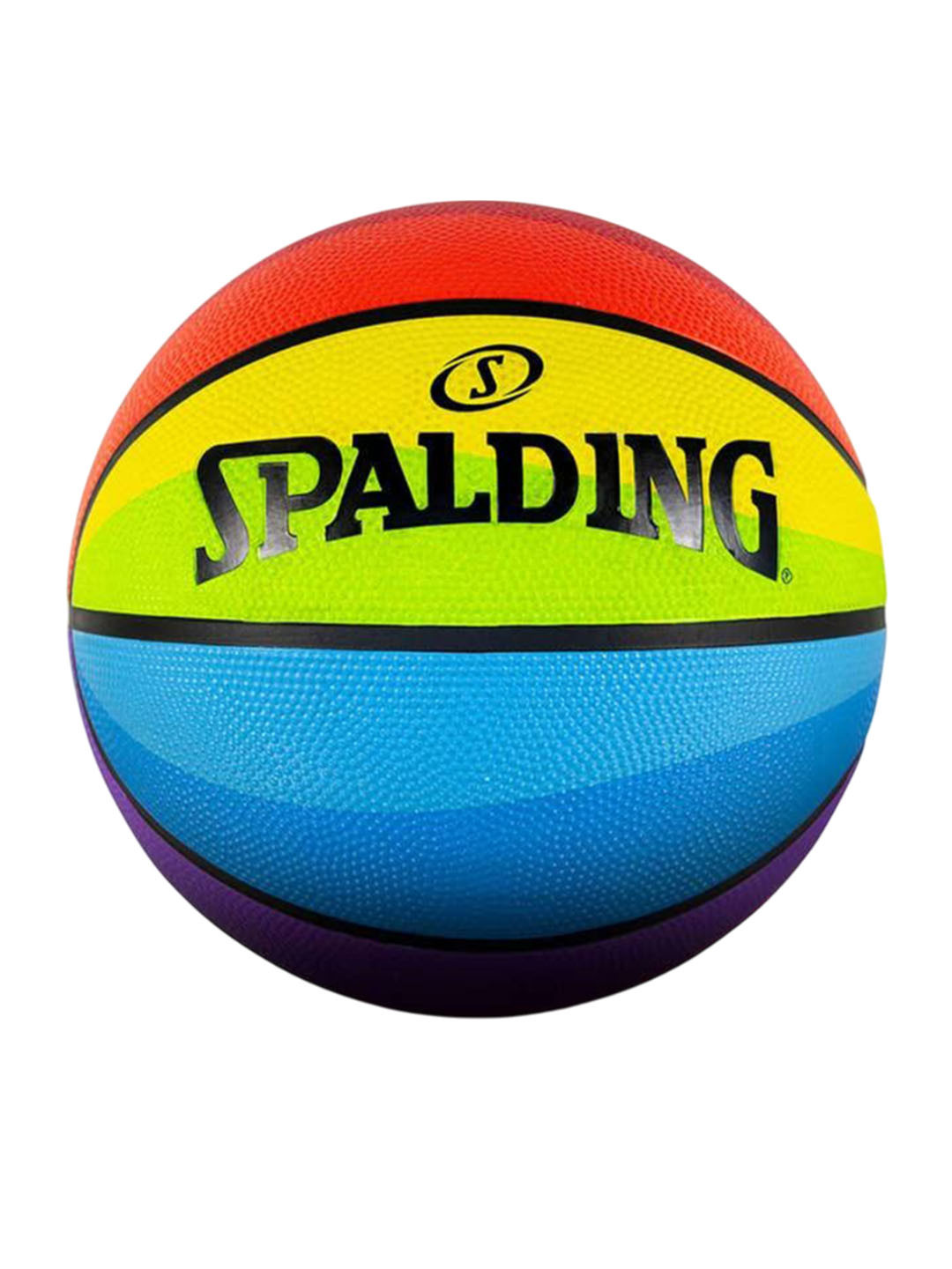 Spalding Unisex Rainbow Basketball With Pump