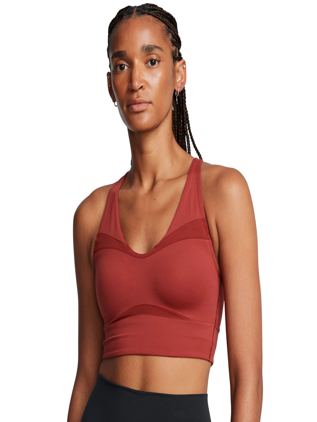 UNDER ARMOUR Women Smartform Evo Mid Longline Full Coverage Seamless Workout Bra