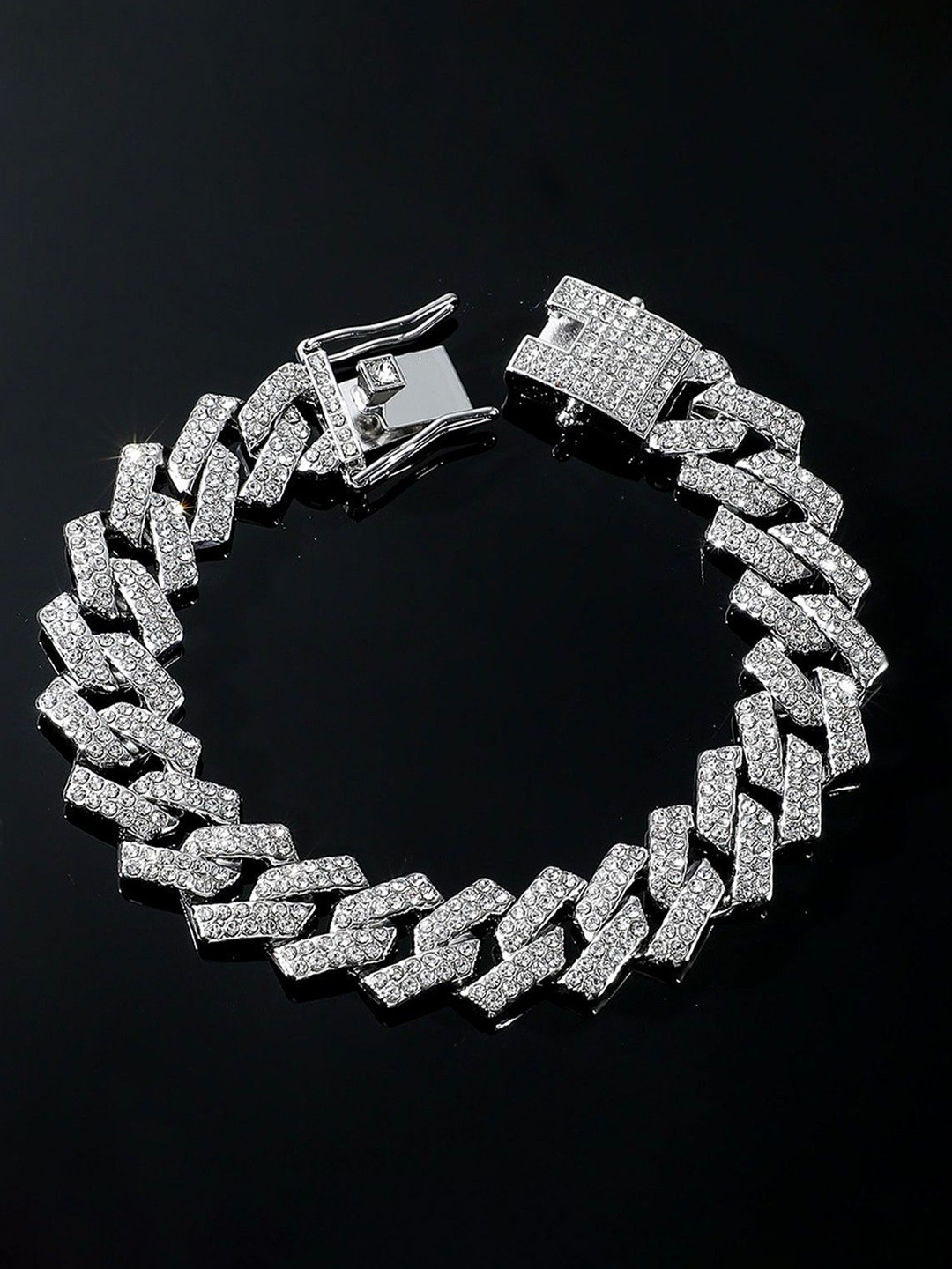 kazare Men Silver-Plated Wraparound Bracelet