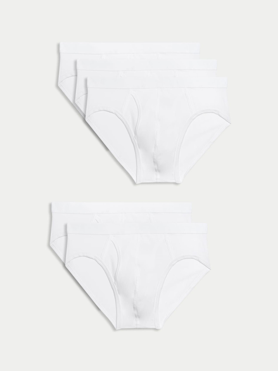 Marks & Spencer Men Pack Of 5 Briefs - T146766SWHITE
