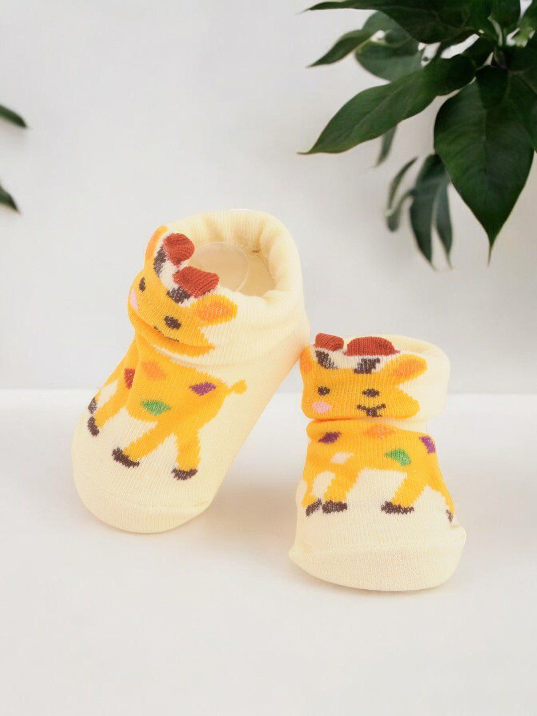 Yellow Bee Infant Boys Printed Cotton Ankle Length Socks