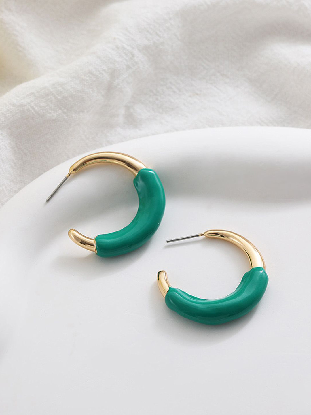 Just Lil Things Half Hoop Earrings