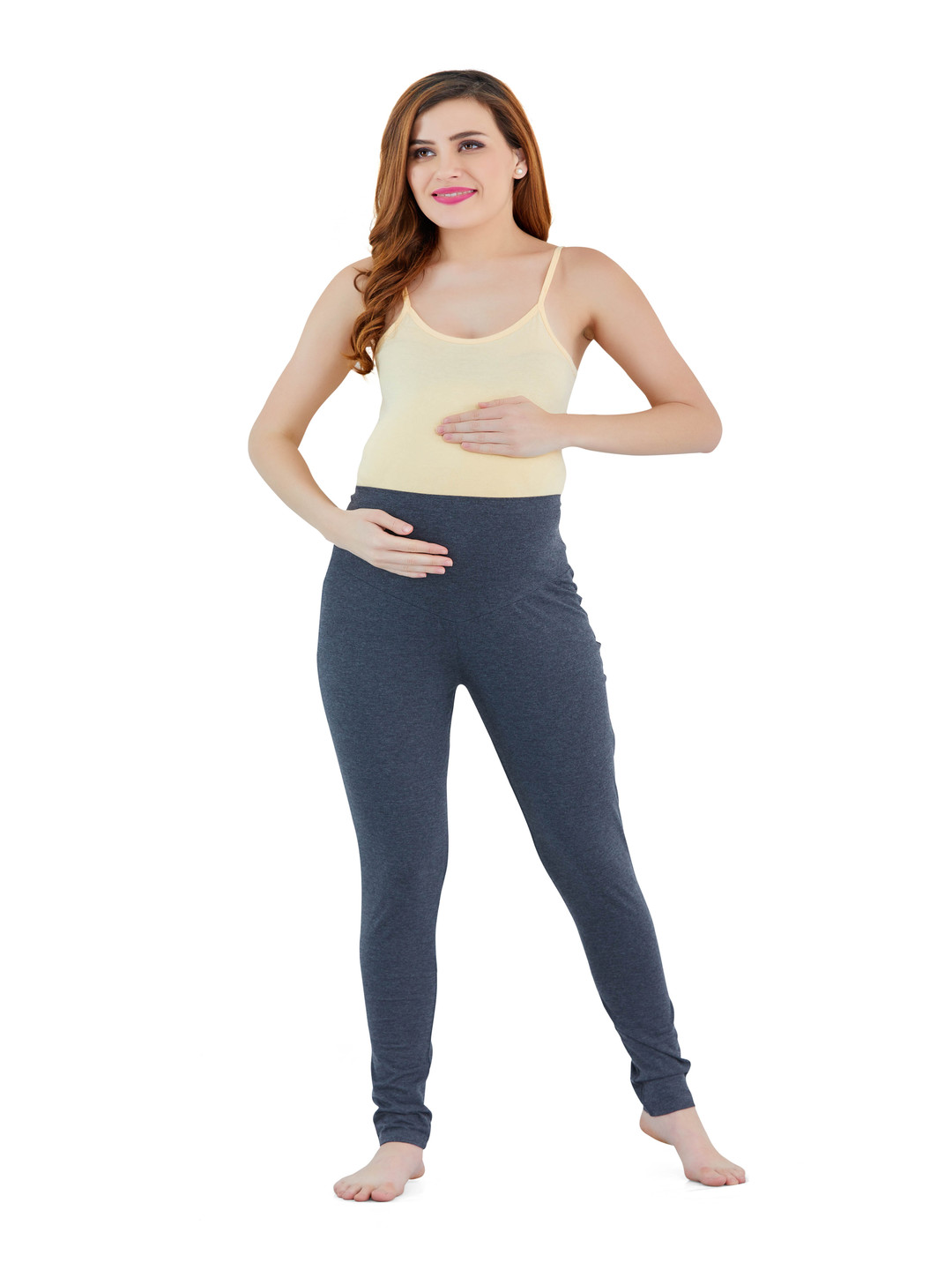 LOVELY MOM'S Women Maternity Cotton Ankle Length Leggings