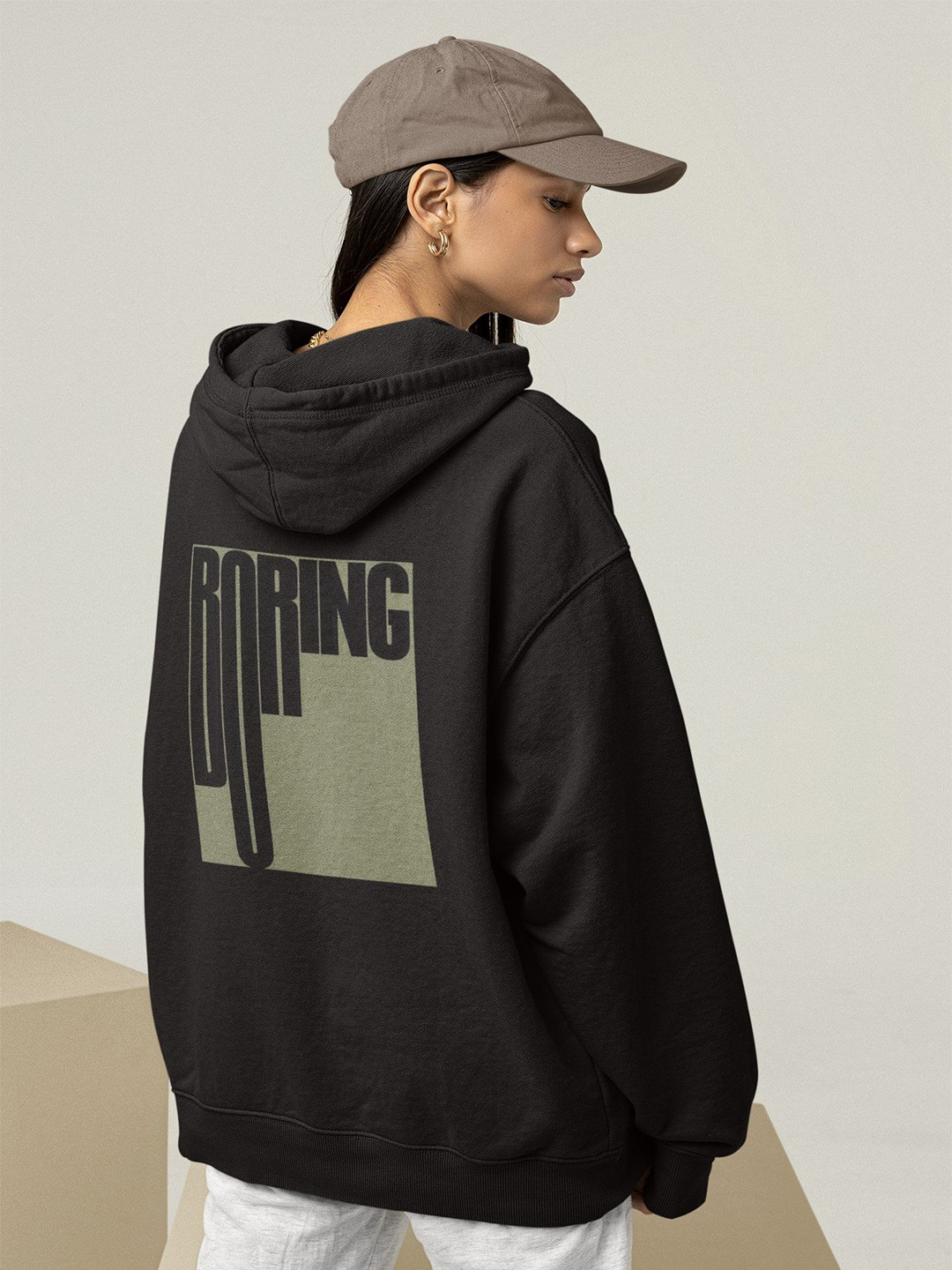 TheBTclub Women Boring Hooded Sweatshirts XXS