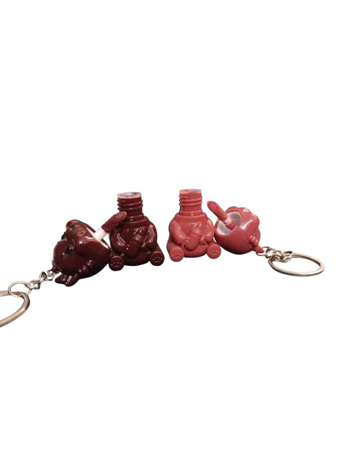 VBA Cartoon Keychain Long Lasting Liquid Lipstick - 5 ml - Nude