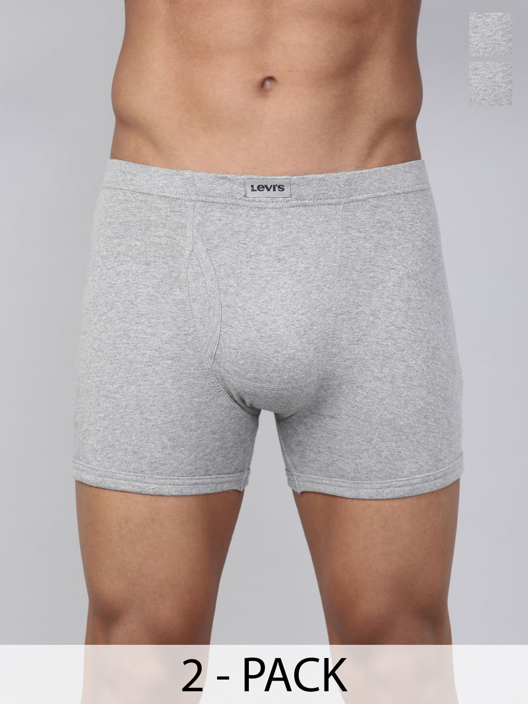 Levis Men Pack of 2 Pure Cotton Long Length Trunk 100CA010-CFT-BBF-P2 LGMLGM