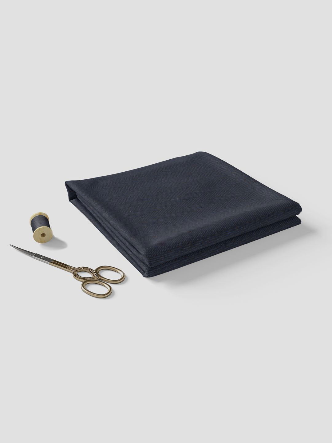 Bigreams Men's Wool Herringbone Tweed Suit Fabric