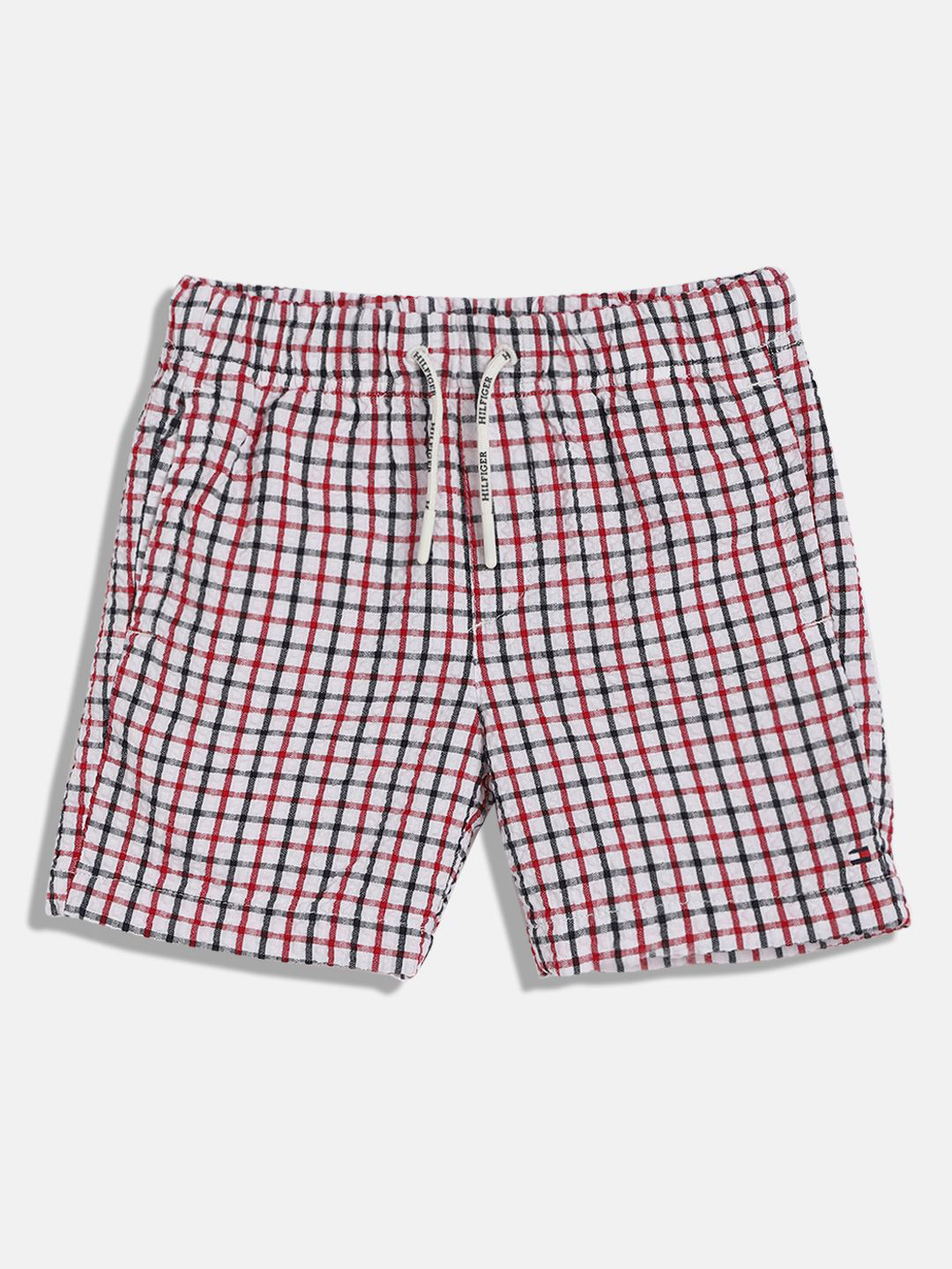 Tommy Hilfiger Boys Checked Chino Shorts Technology